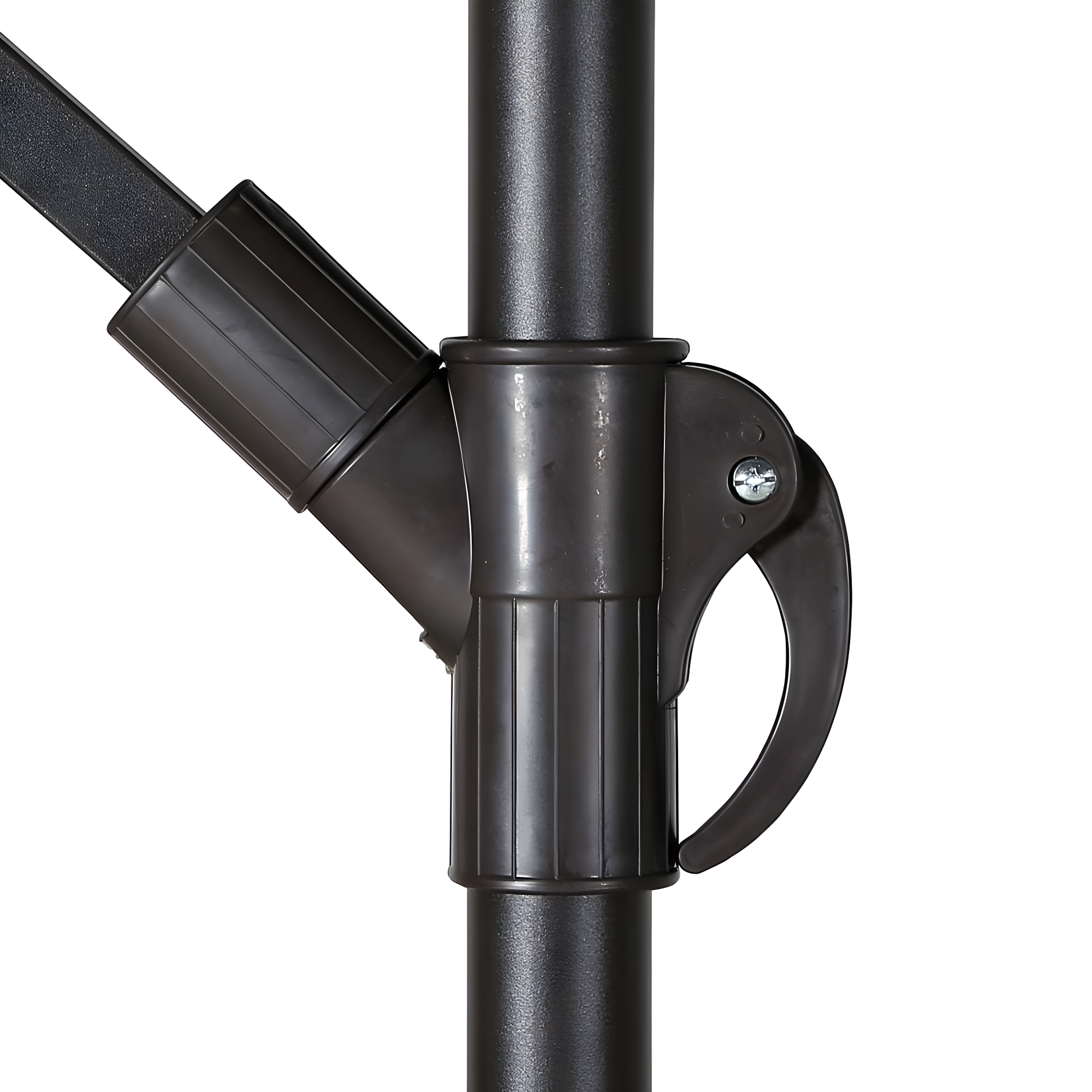 Barton Premium 10'ft Offset Patio Umbrella Cantilever Hand Cranking, Blue