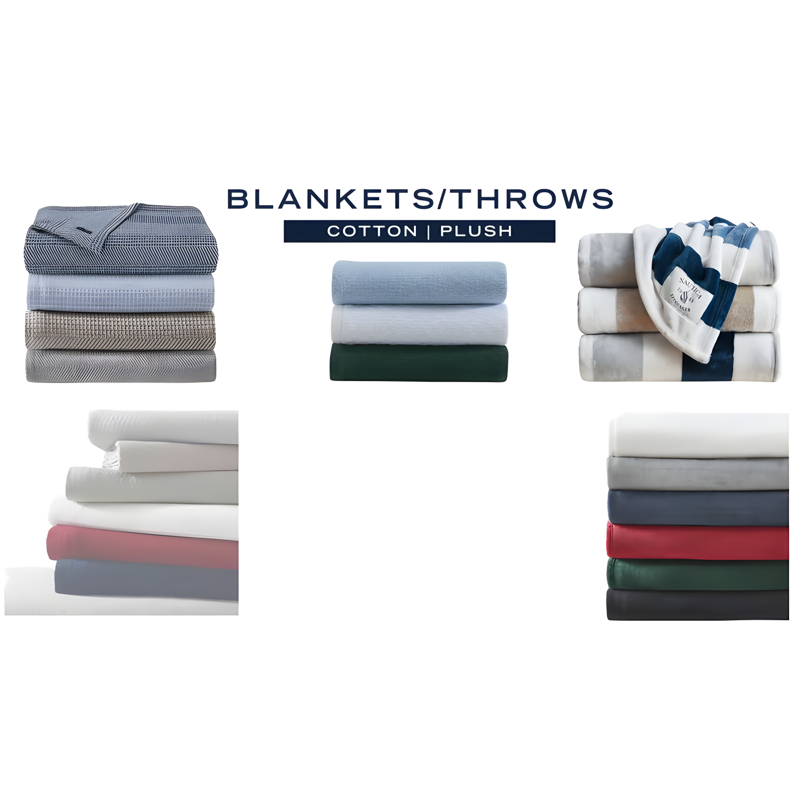 Nautica Printed Cotton Percale Sheet Sets