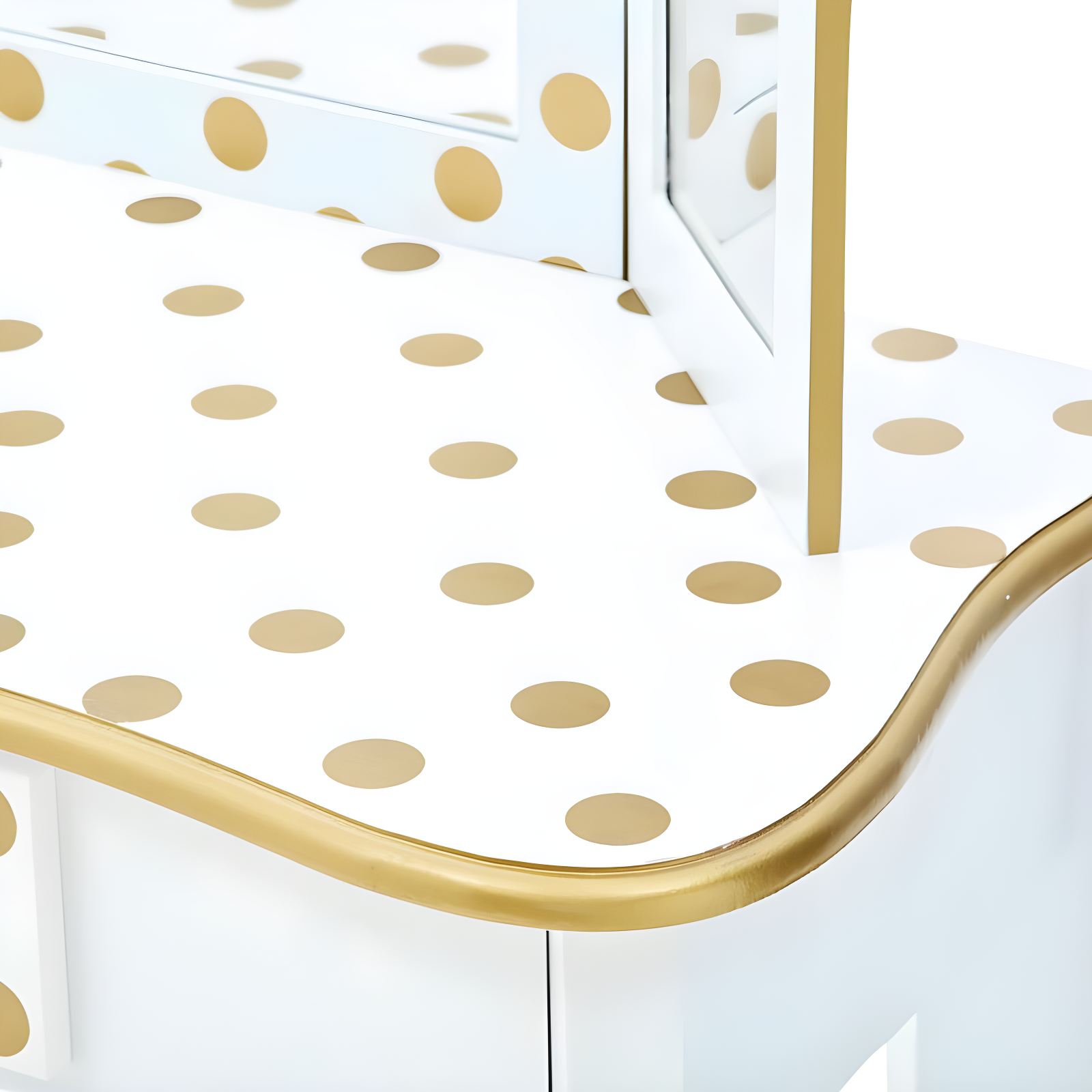 Teamson Kids Gisele Wooden Polka Dot 2-pc. Play Vanity for Accessories