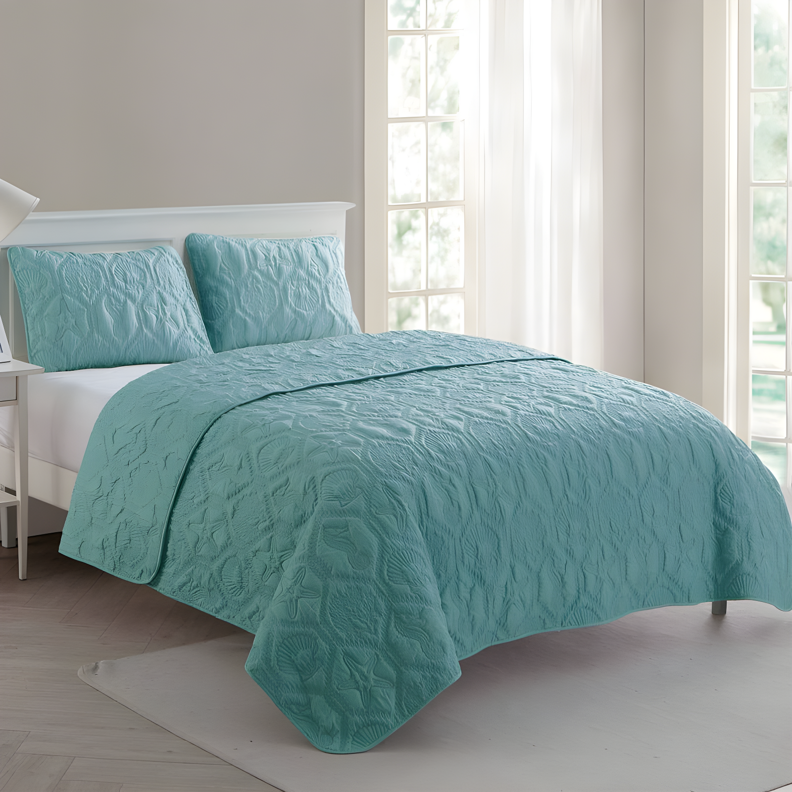 VCNY Shore 3-Piece Embossed Quilt Set & Reviews | Wayfair