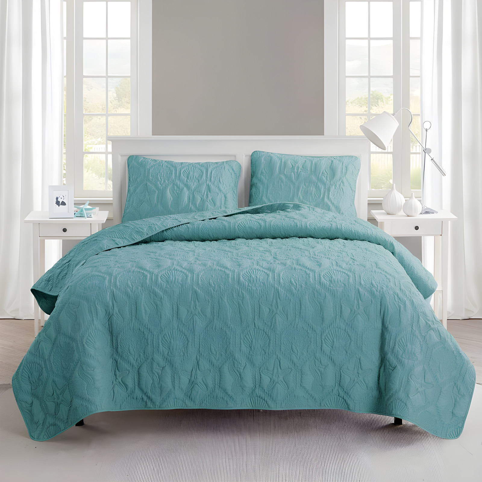 VCNY Shore 3-Piece Embossed Quilt Set & Reviews | Wayfair