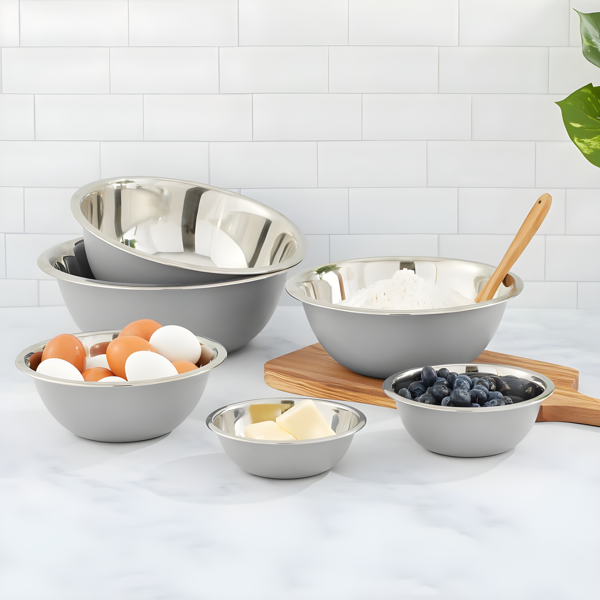 JoyJolt Joyjolt Stainless Steel Mixing Bowl, Set Of 6