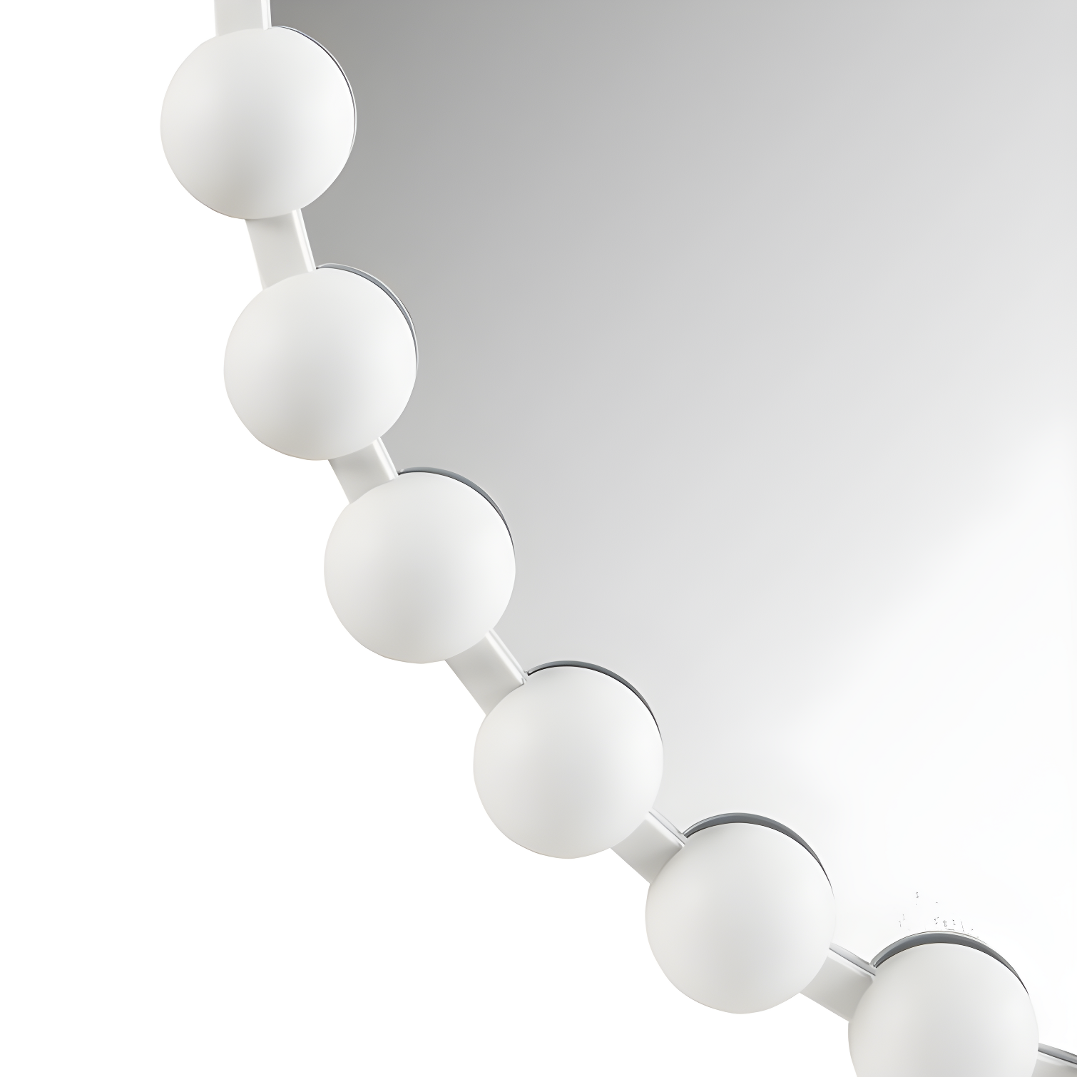 Marlowe Beaded Round Metal Wall Mirror