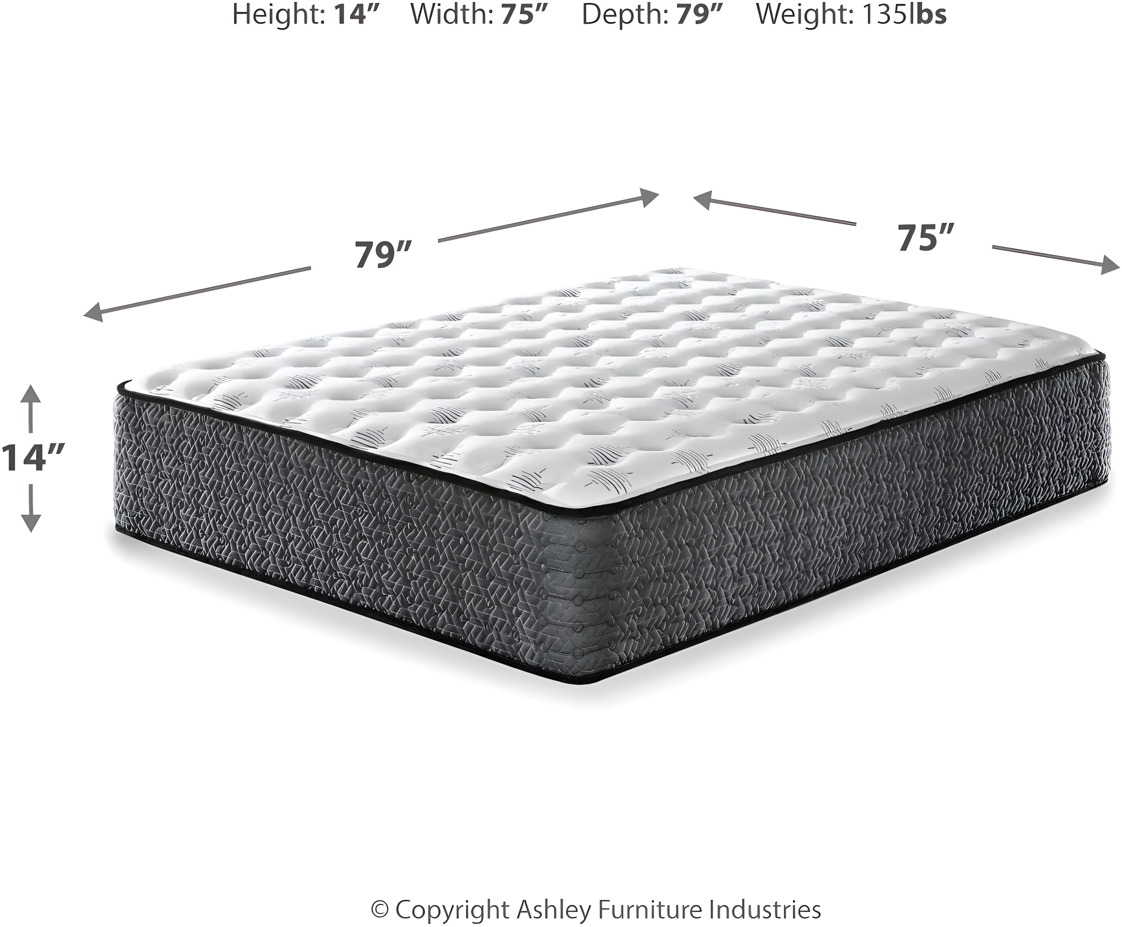 Signature Design by Ashley Ultra Luxury 14" Firm Hybrid Mattress