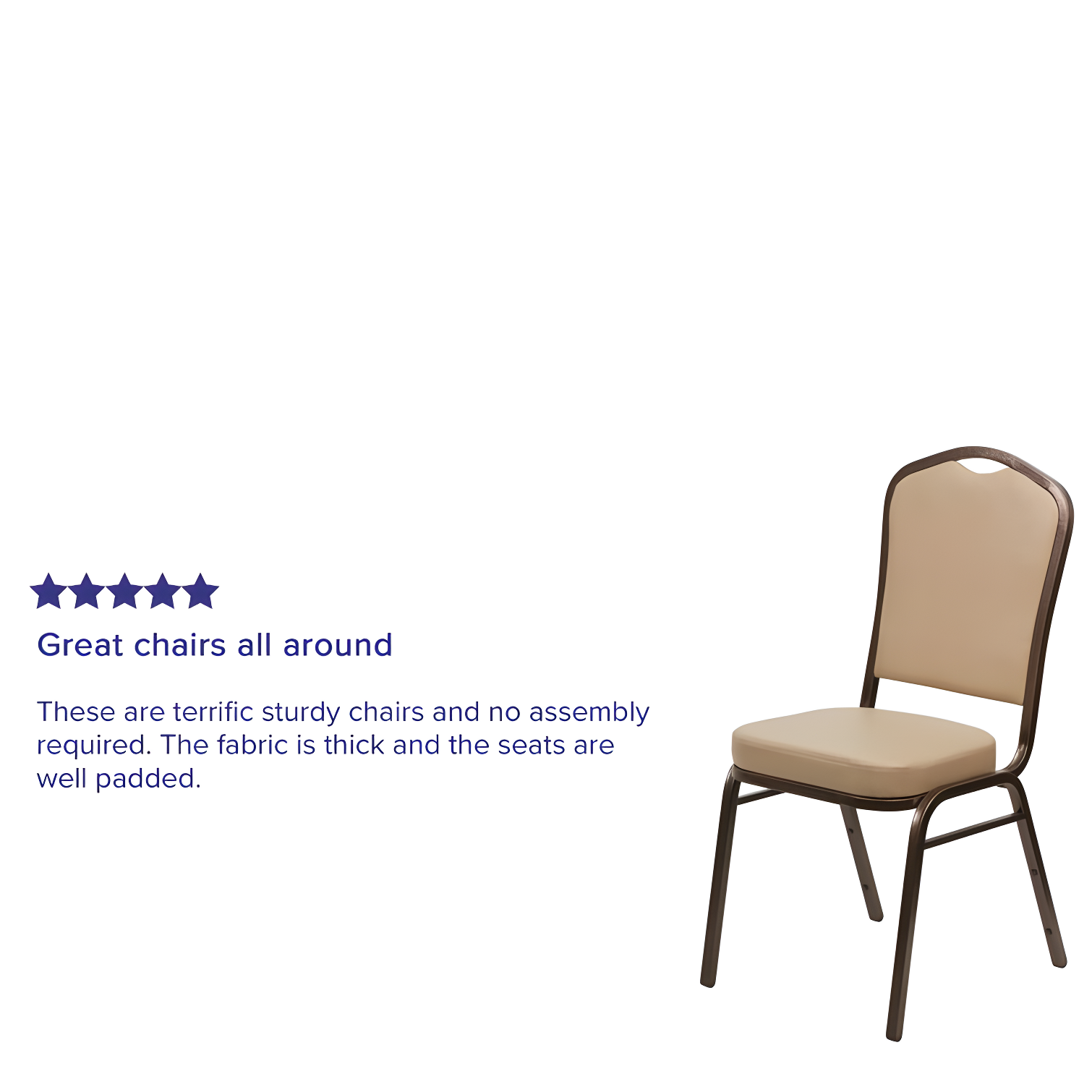 Flash Furniture Crown Back Stacking Banquet Chair