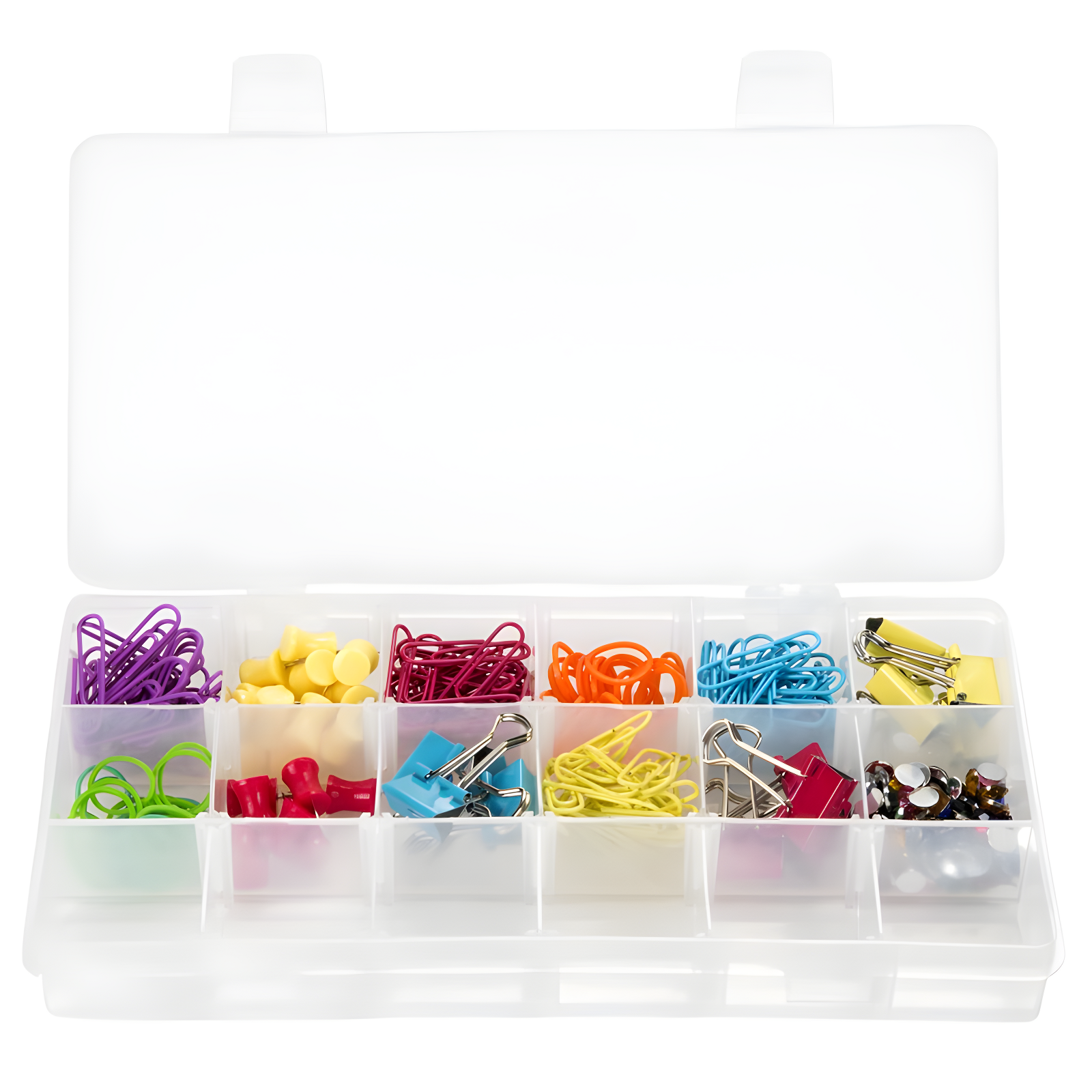 Stalwart Stalwart Portable Tool Box - Small Parts Organizer and Customizable Compartment for Hardware, Crafts