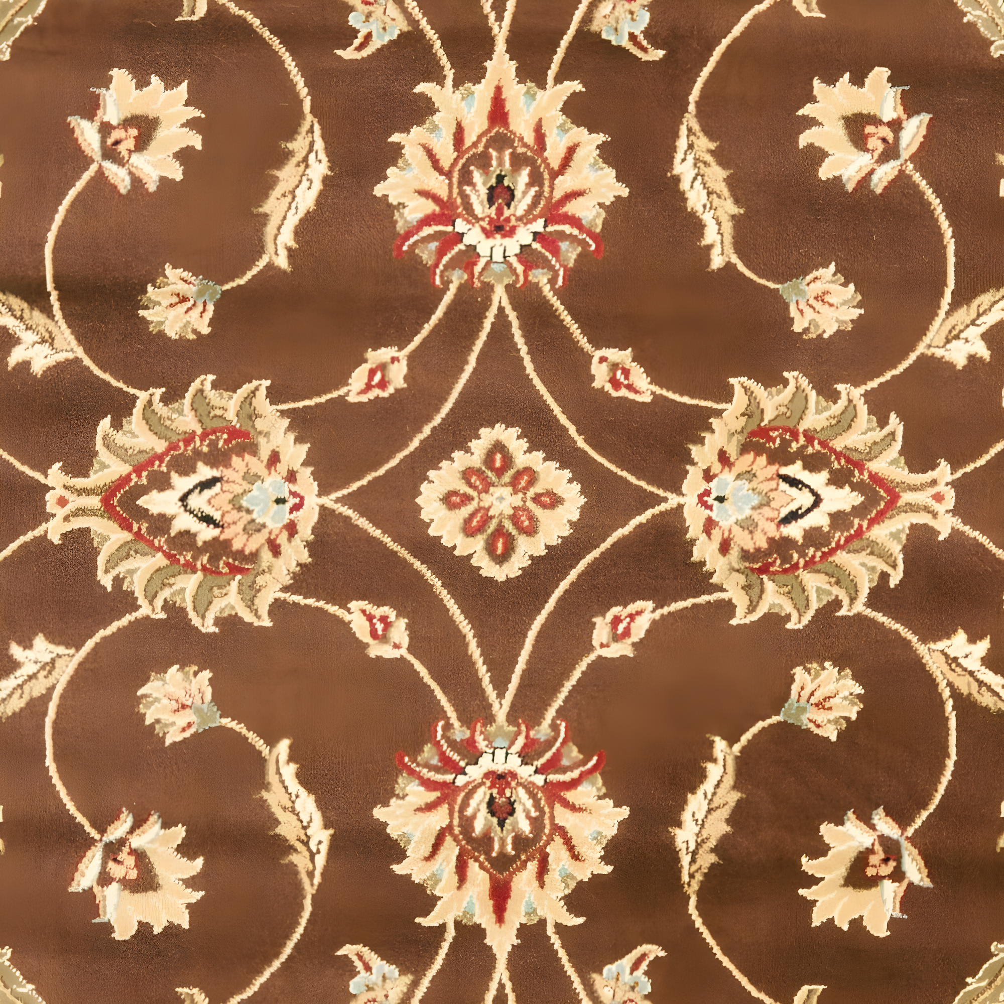 Lyndhurst LNH553 Power Loomed Accent Rug - Brown/Ivory - 3'3"x5'3" - Safavieh.
