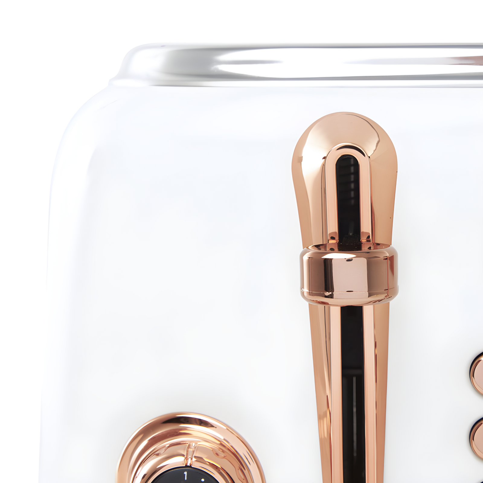 HADEN Heritage Ivory and Copper 4-Slice Toaster