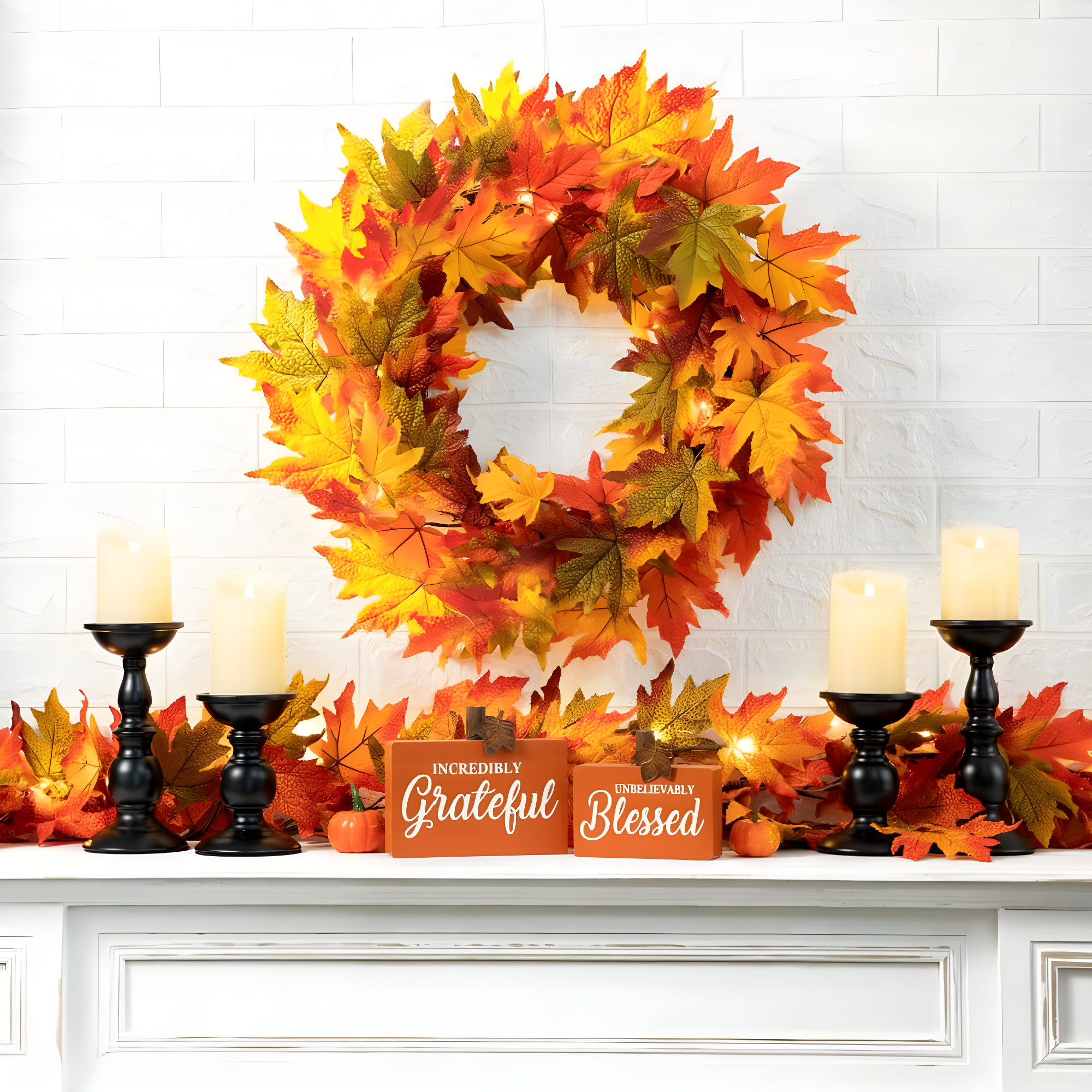 Jetlink Crafts Wreath Lighted Polyester 24'' Wreath