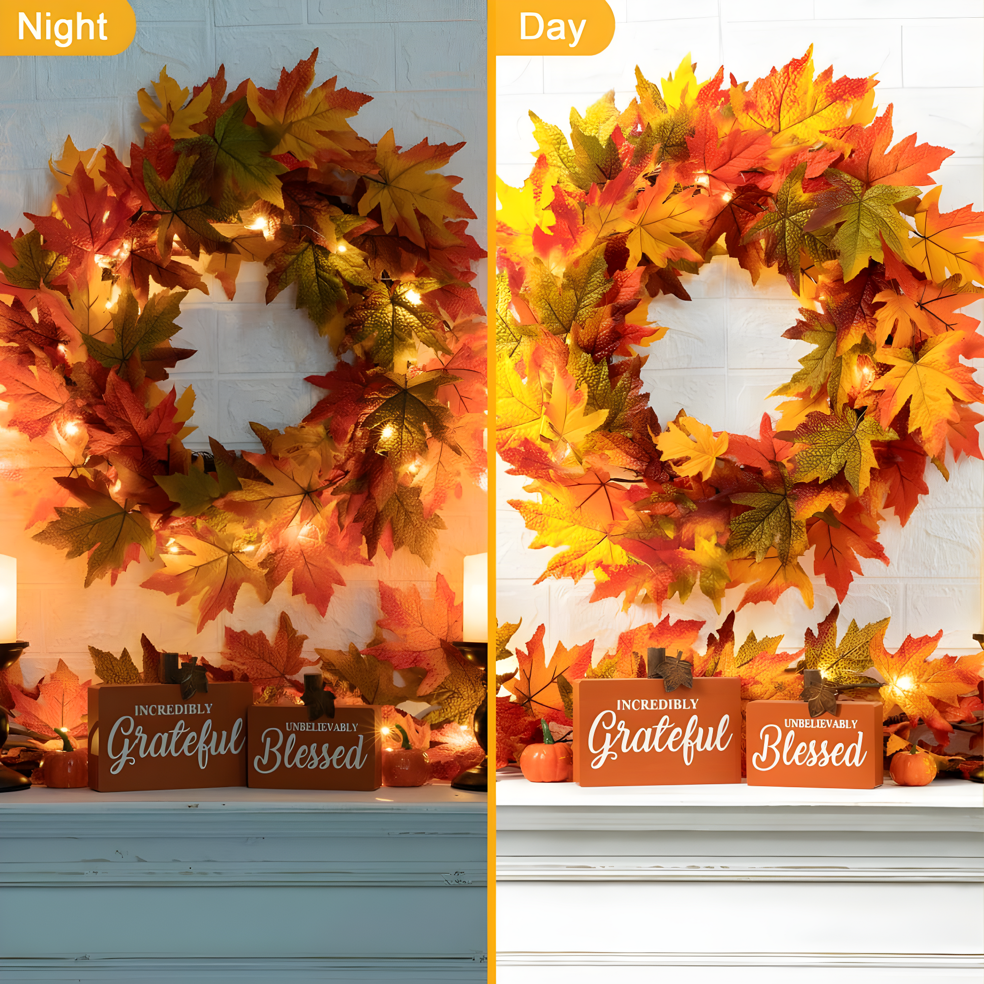 Jetlink Crafts Wreath Lighted Polyester 24'' Wreath