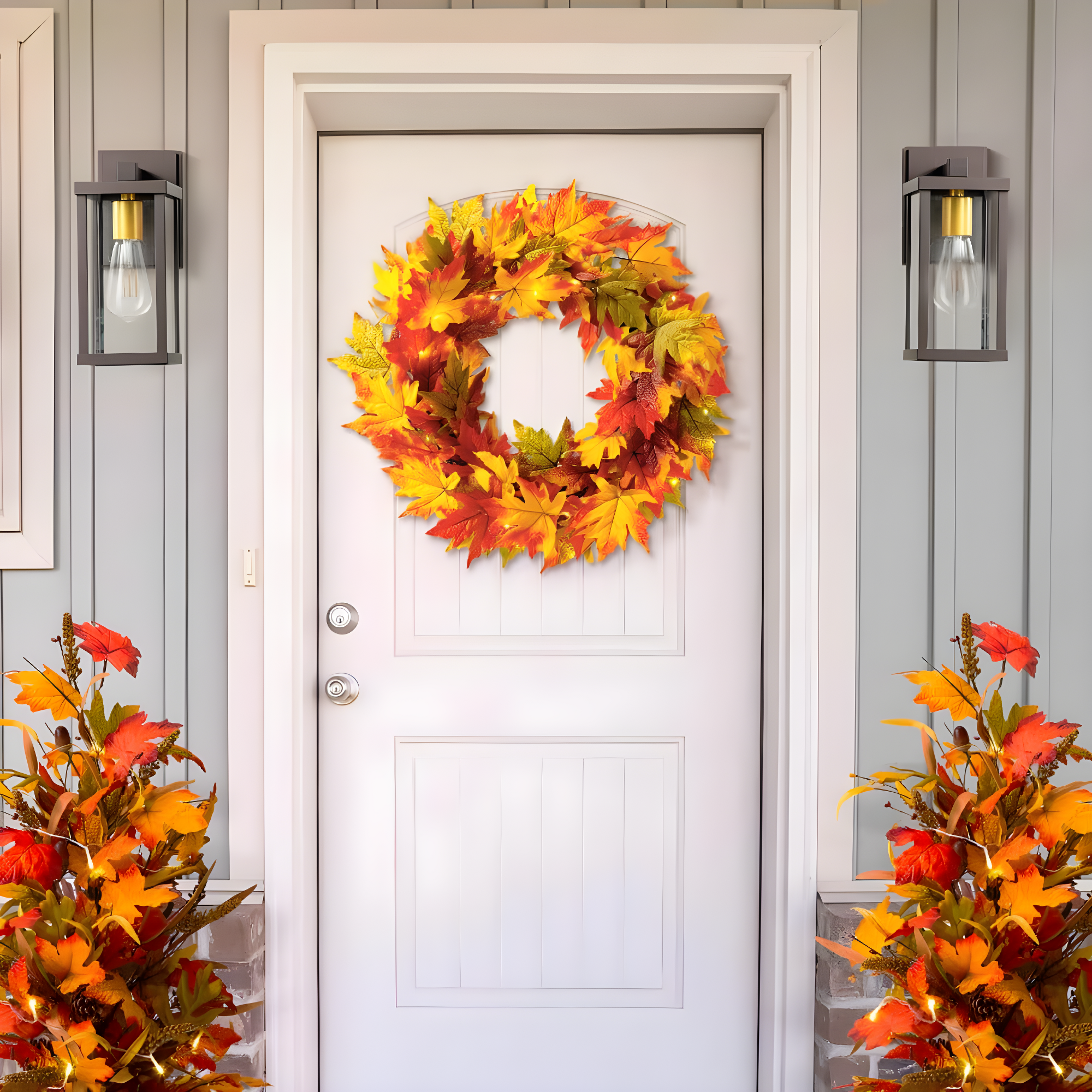 Jetlink Crafts Wreath Lighted Polyester 24'' Wreath