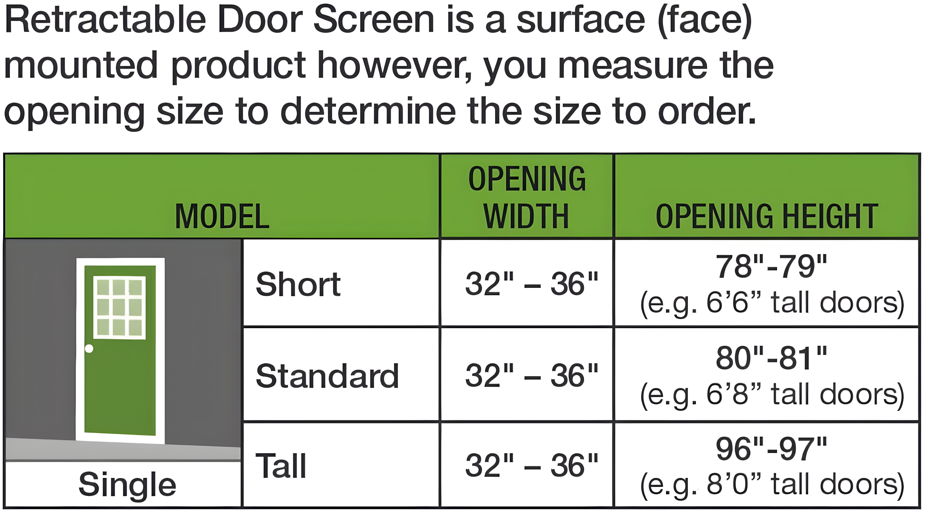 Brisa 36'' Aluminum Screen Doors