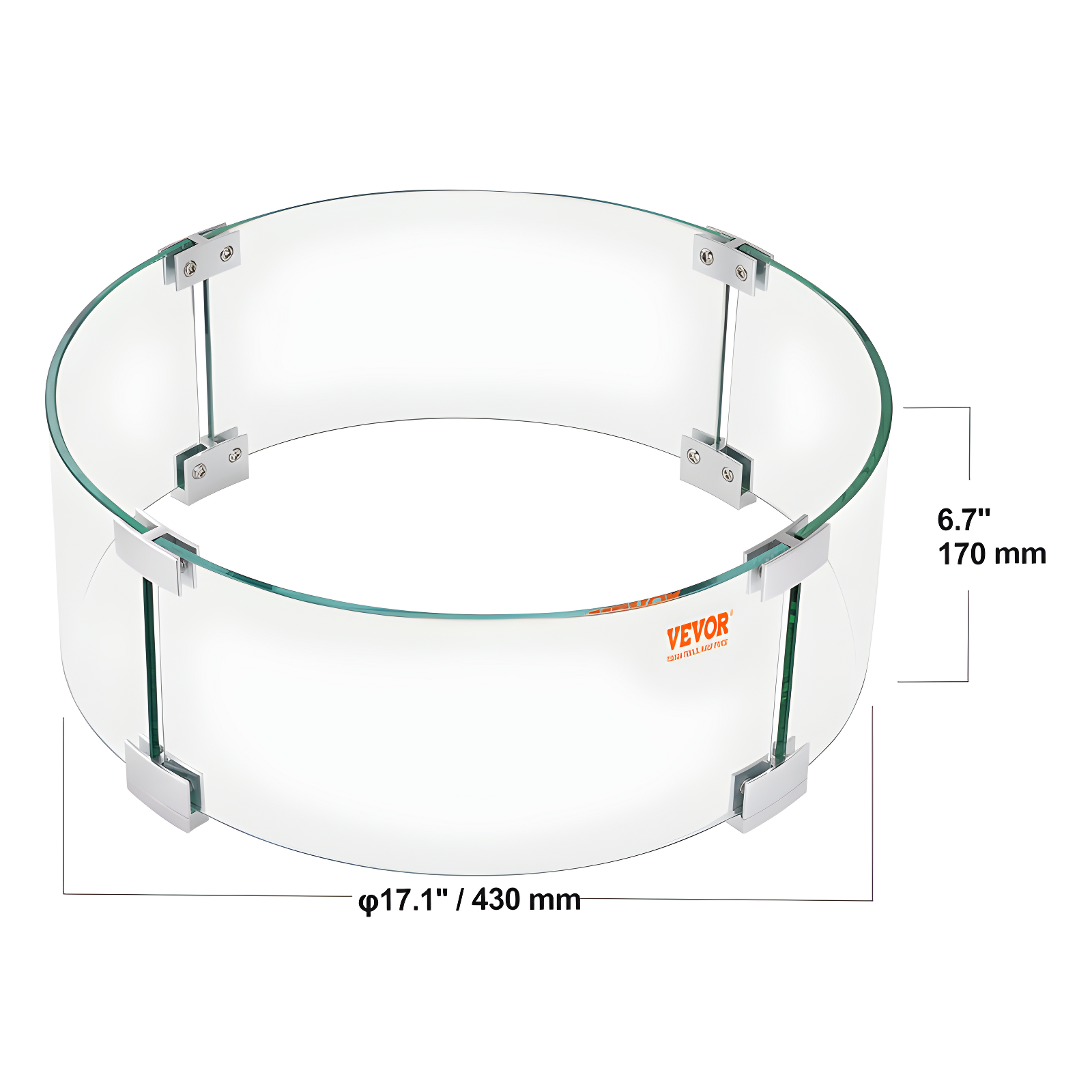 VEVOR Circle Stainless Steel Fire Pit Accessory (Set of 4)