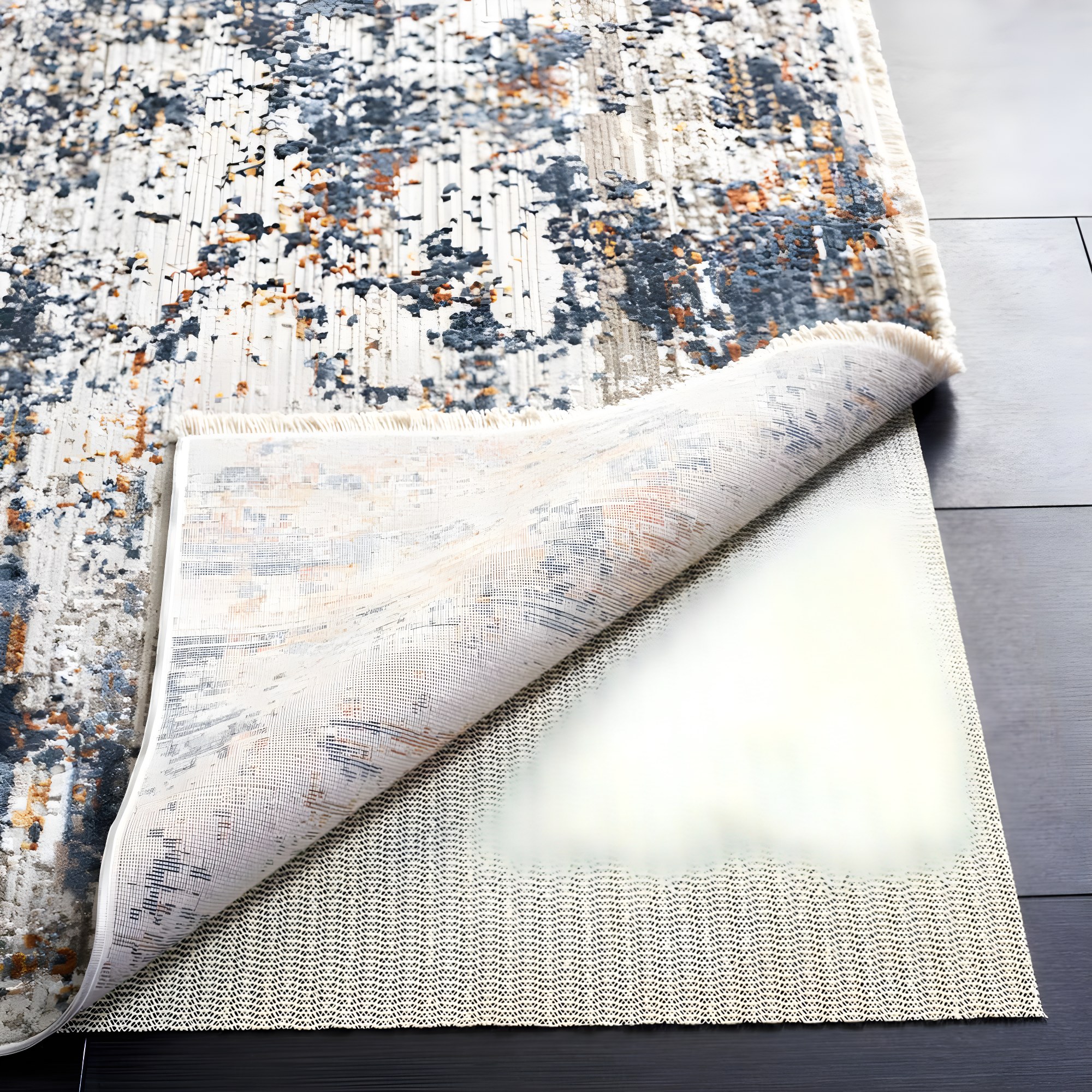 Grid Pad PAD121 Power Loomed Indoor Rug Pad - White - 2' x 8' - Safavieh