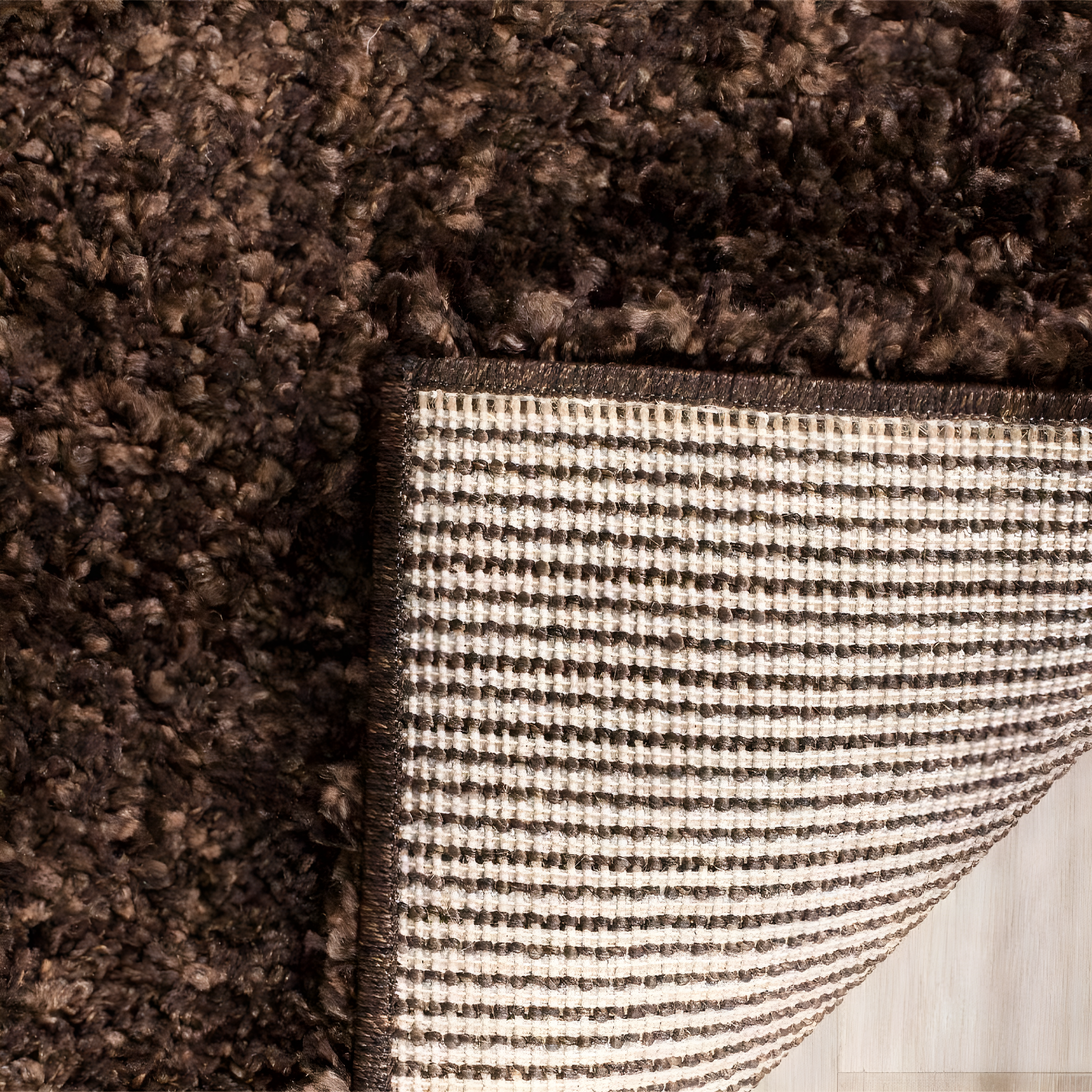 Shag SG151 Power Loomed Indoor Area Rug - Brown - 5'3"x7'6" - Safavieh.