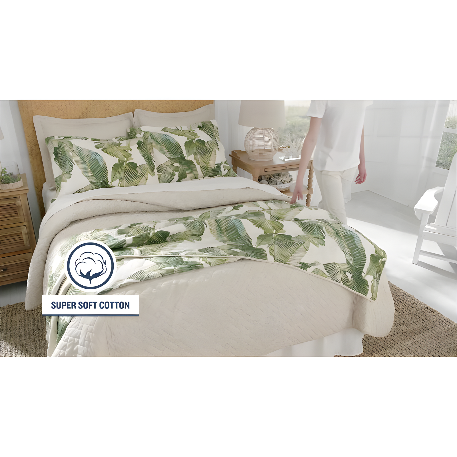Tommy Bahama Home Tommy Bahama Palmday Cotton Reversible Quilt Set