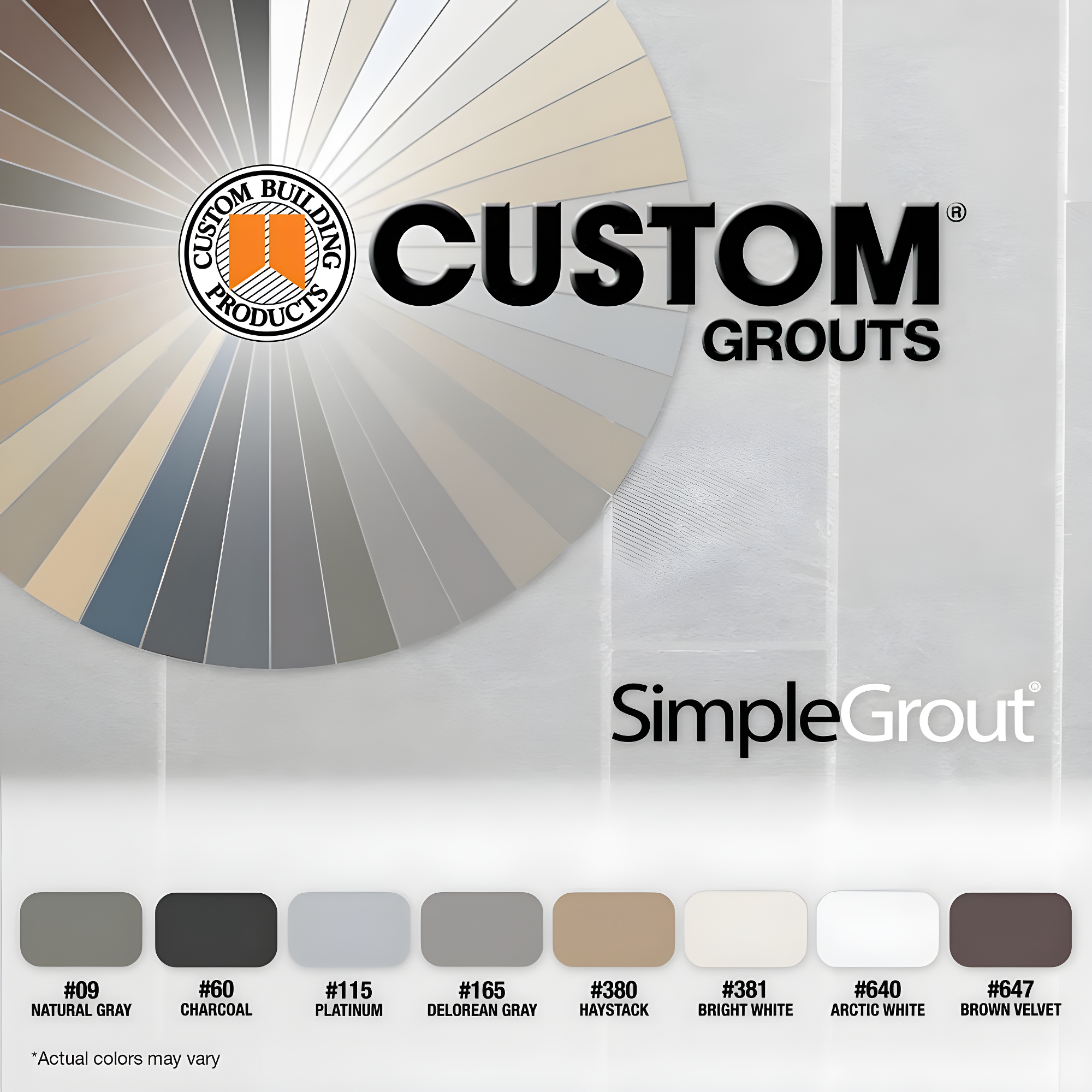 Custom Building Products Simplegrout Quart Delorean Gray Sanded Tile Grout