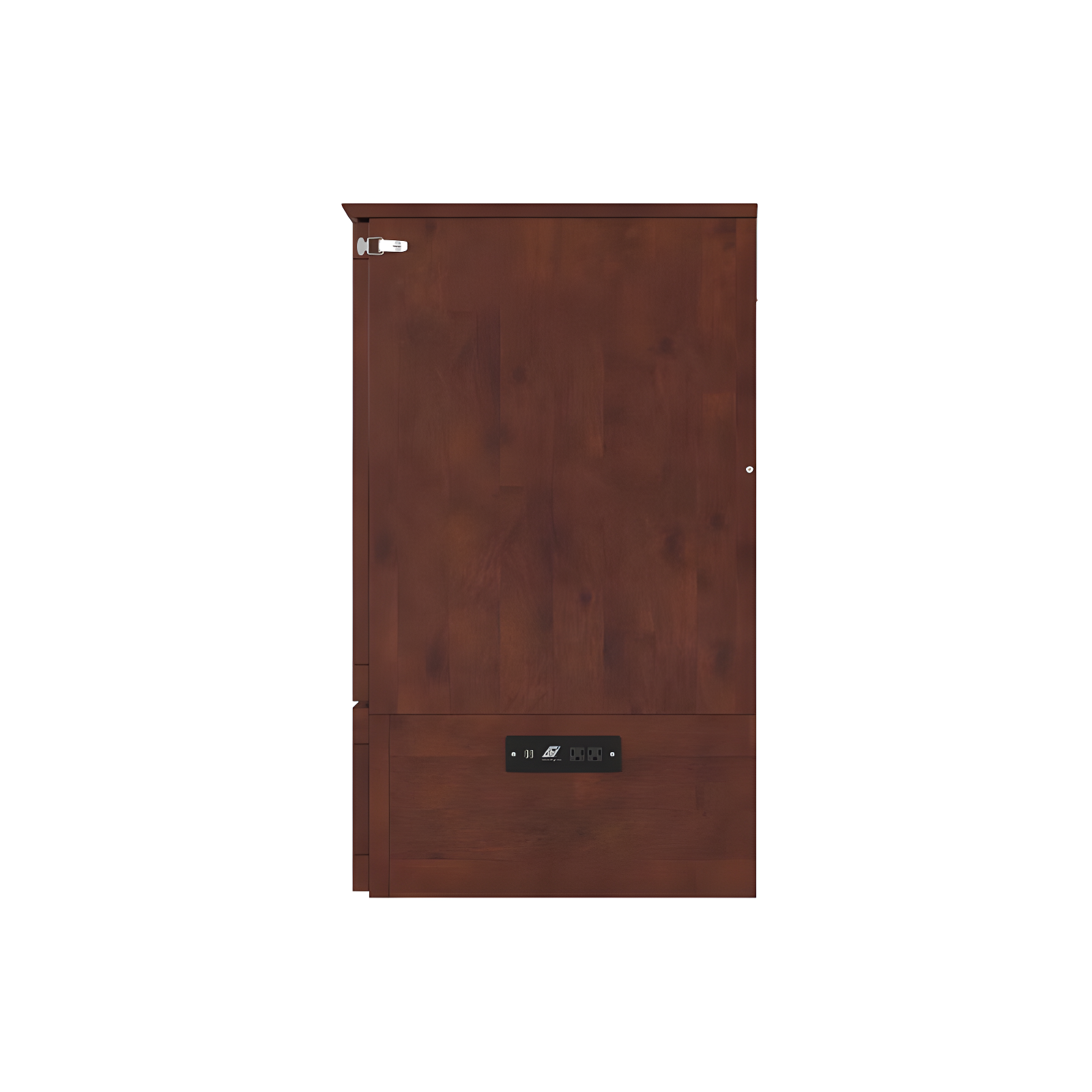 Queen Southampton Murphy Bed Chest with USB Turbo Charger Walnut - AFI: Space-Saving, Hardwood Frame, No Box Spring Needed