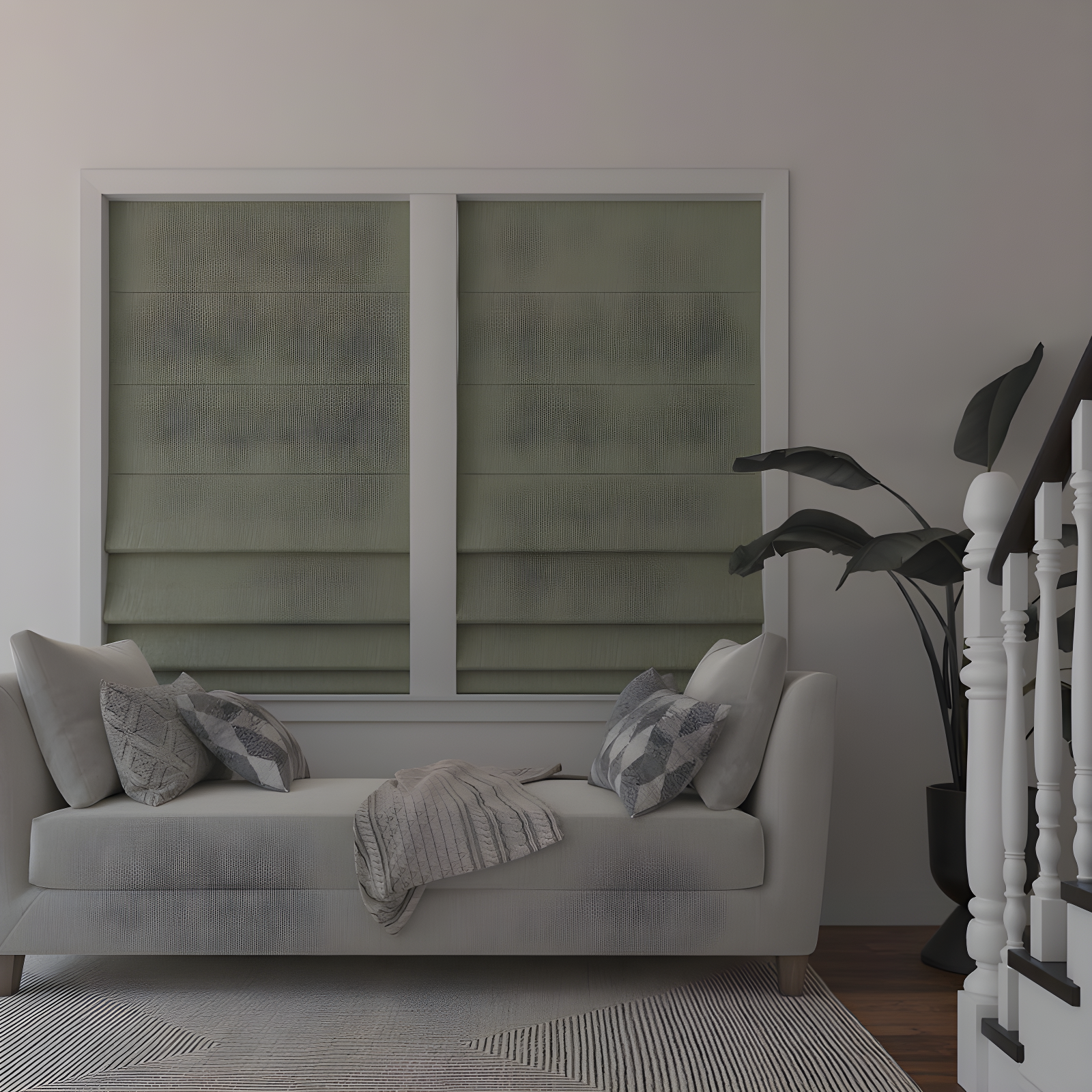 Pryer Textured 100% Blackout Cordless Roman Shade