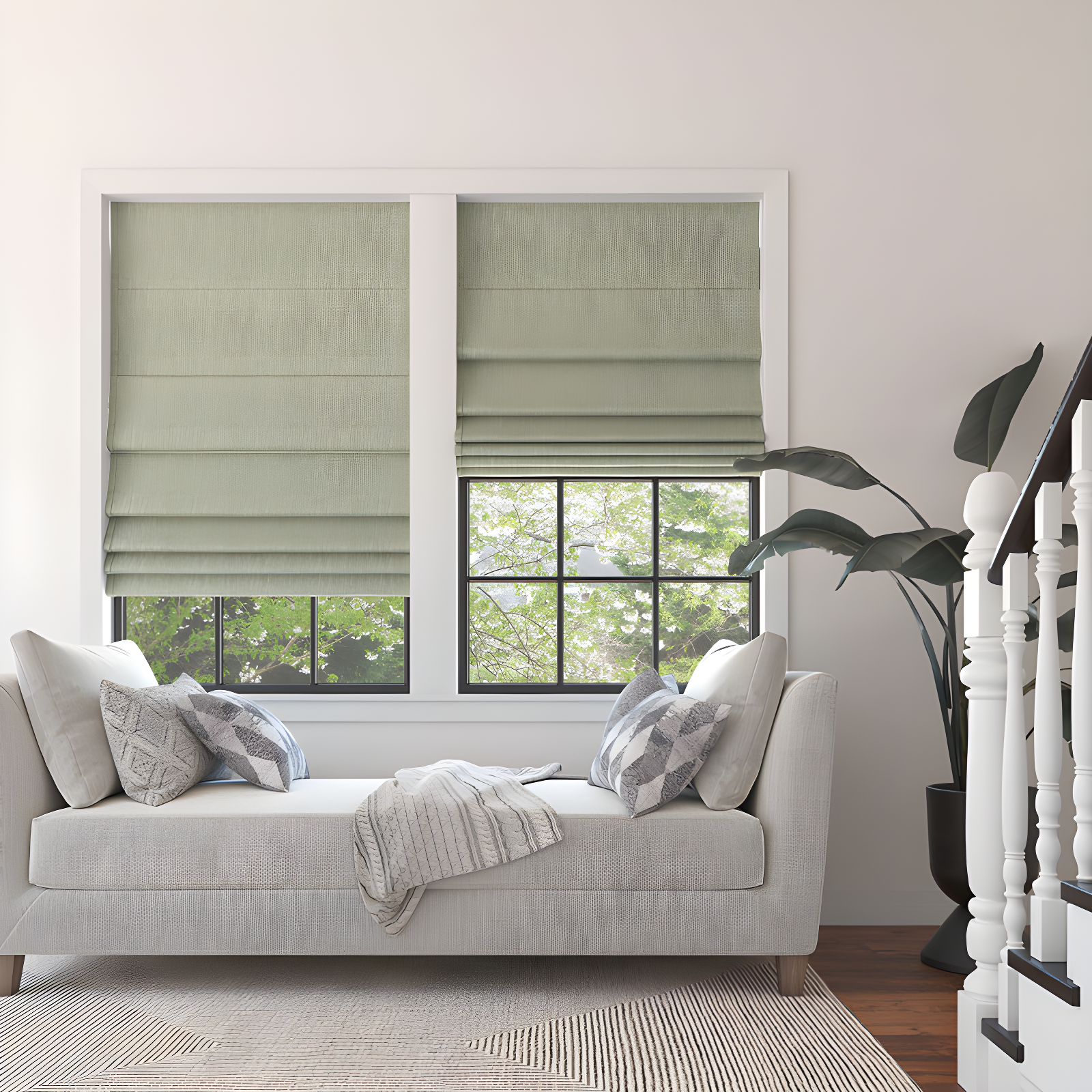 Pryer Textured 100% Blackout Cordless Roman Shade