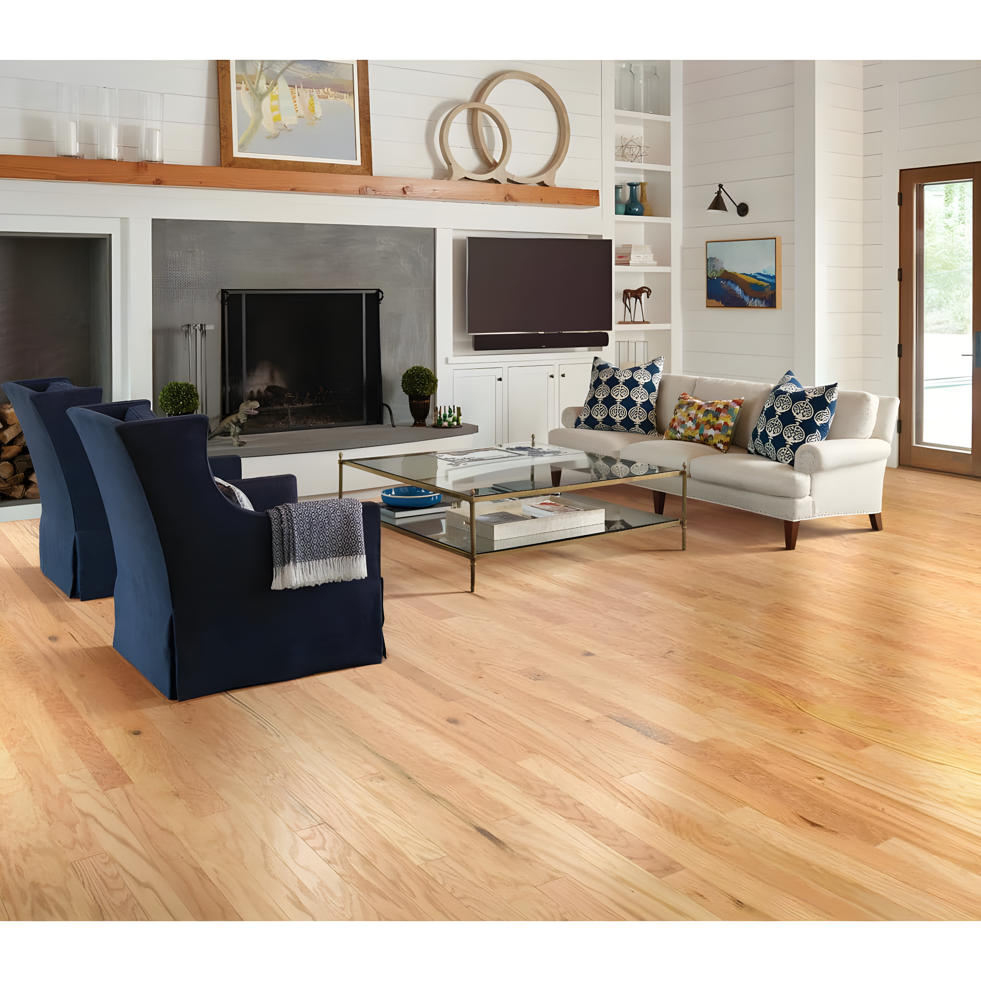 Shaw Amberwood Oak 3.25-in W x Varying Lengths Engineered Hardwood Flooring | Wayfair