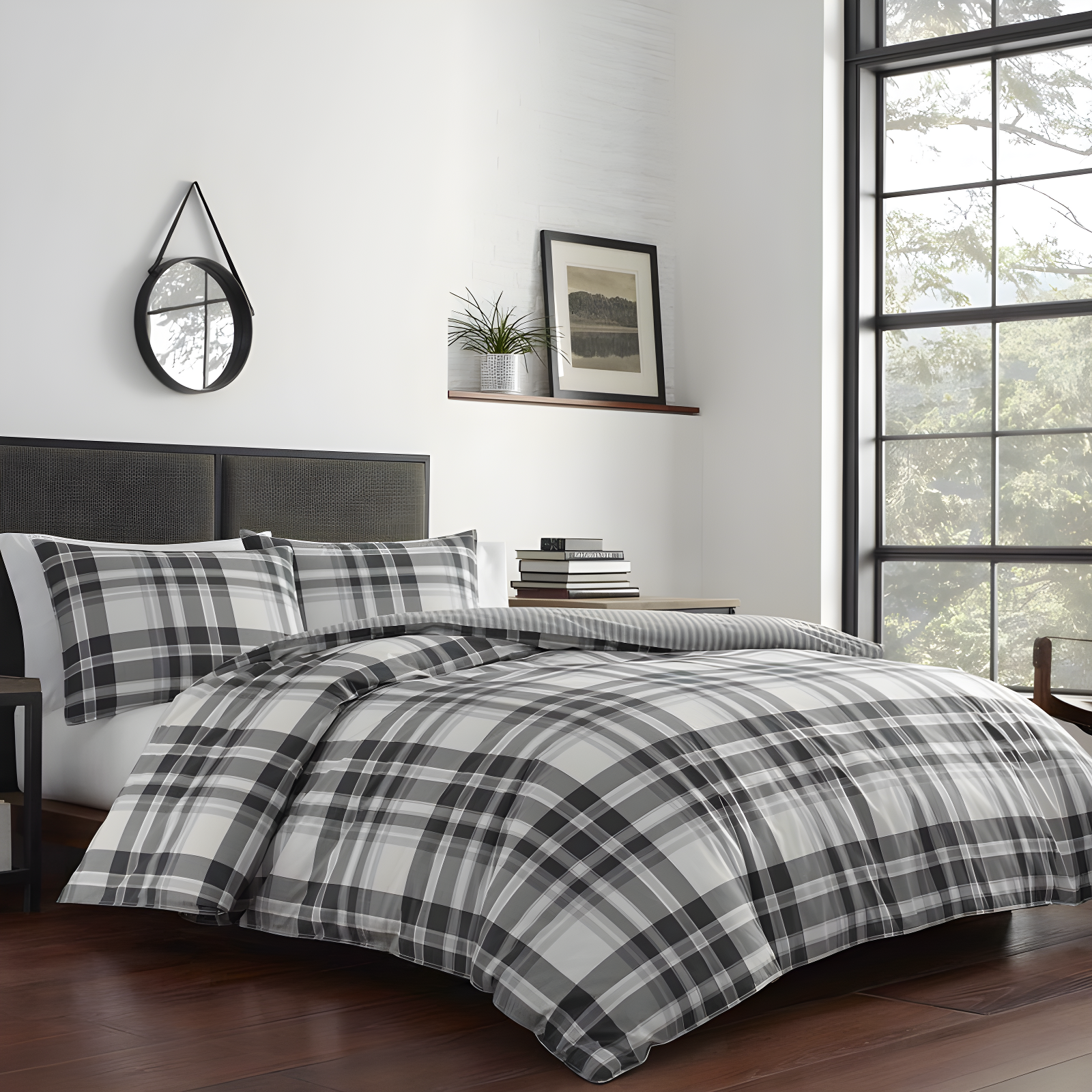 Eddie Bauer Coal Creek Plaid Cotton Comforter Set