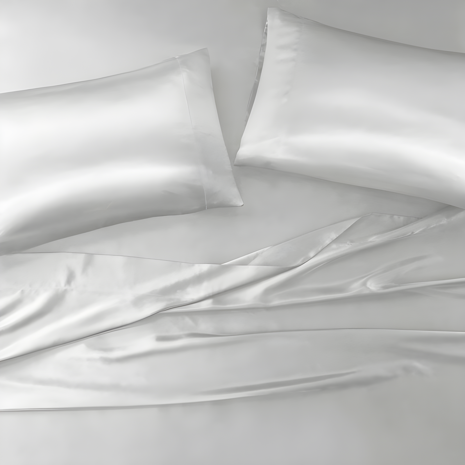 Madison Park Essentials Satin Luxury 2PC Pillowcases (Set of 2)