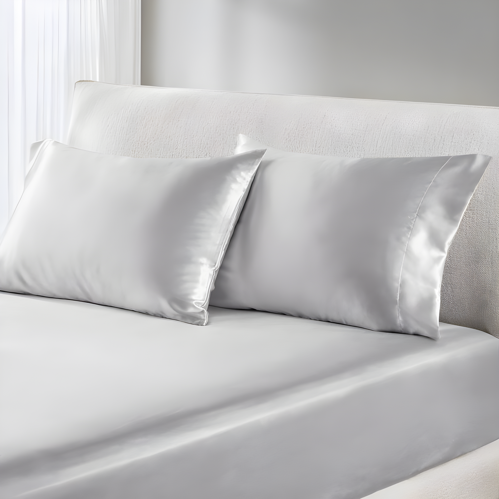 Madison Park Essentials Satin Luxury 2PC Pillowcases (Set of 2)