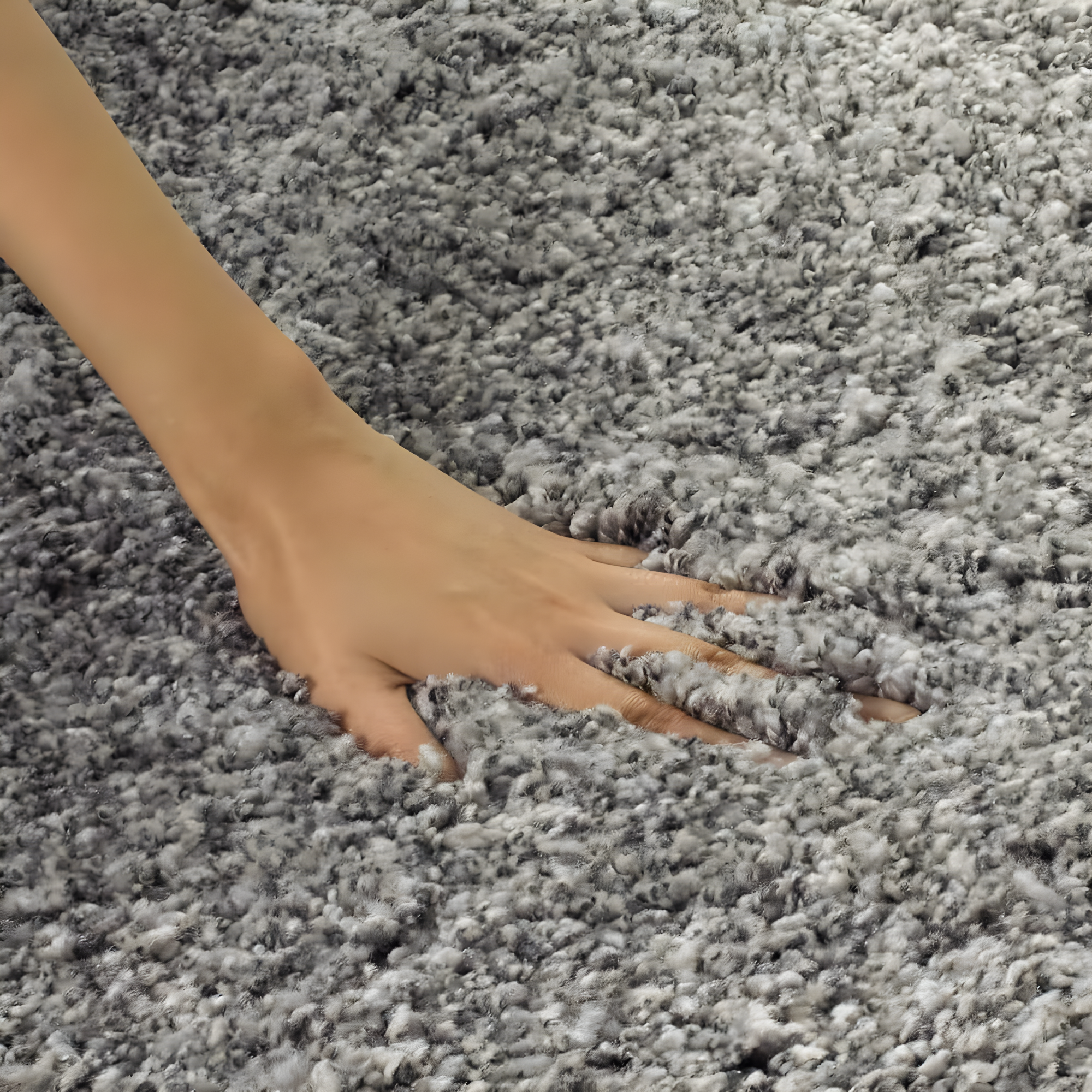 Shag SG151 Power Loomed Indoor Area Rug - Silver - 8'x10' - Safavieh.