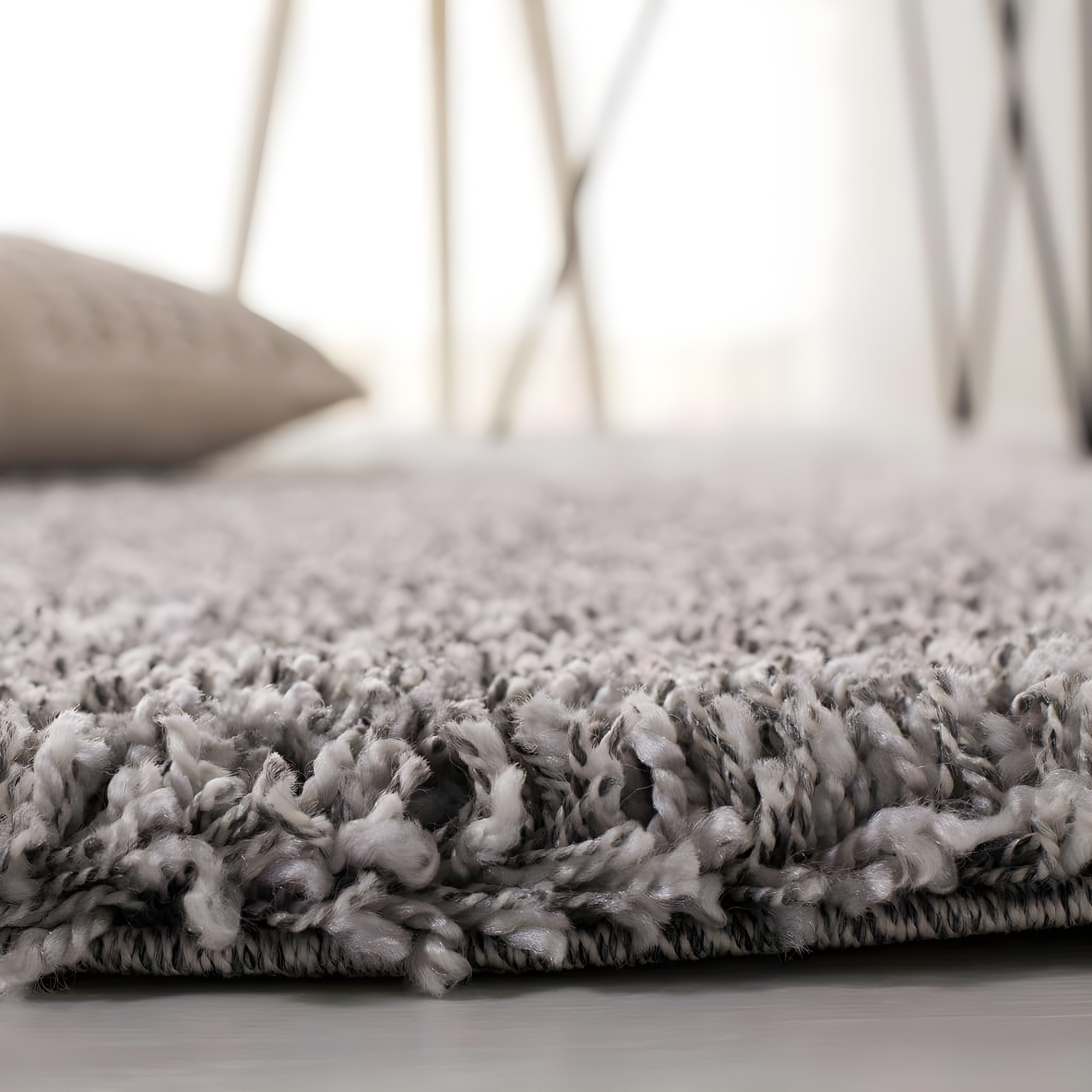 Shag SG151 Power Loomed Indoor Area Rug - Silver - 8'x10' - Safavieh.