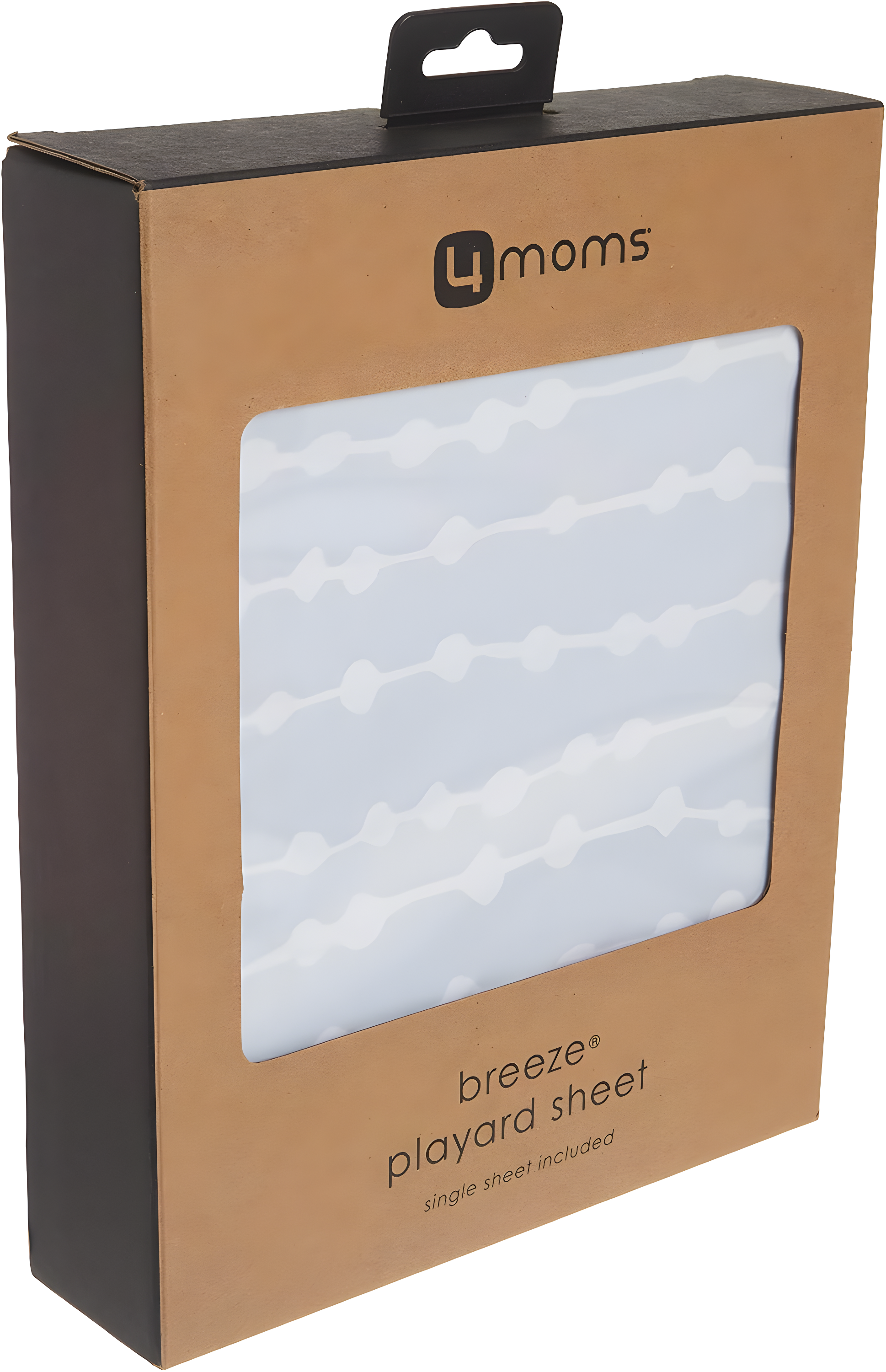 4moms Breeze Waterproof Playard Sheet - Gray Beads