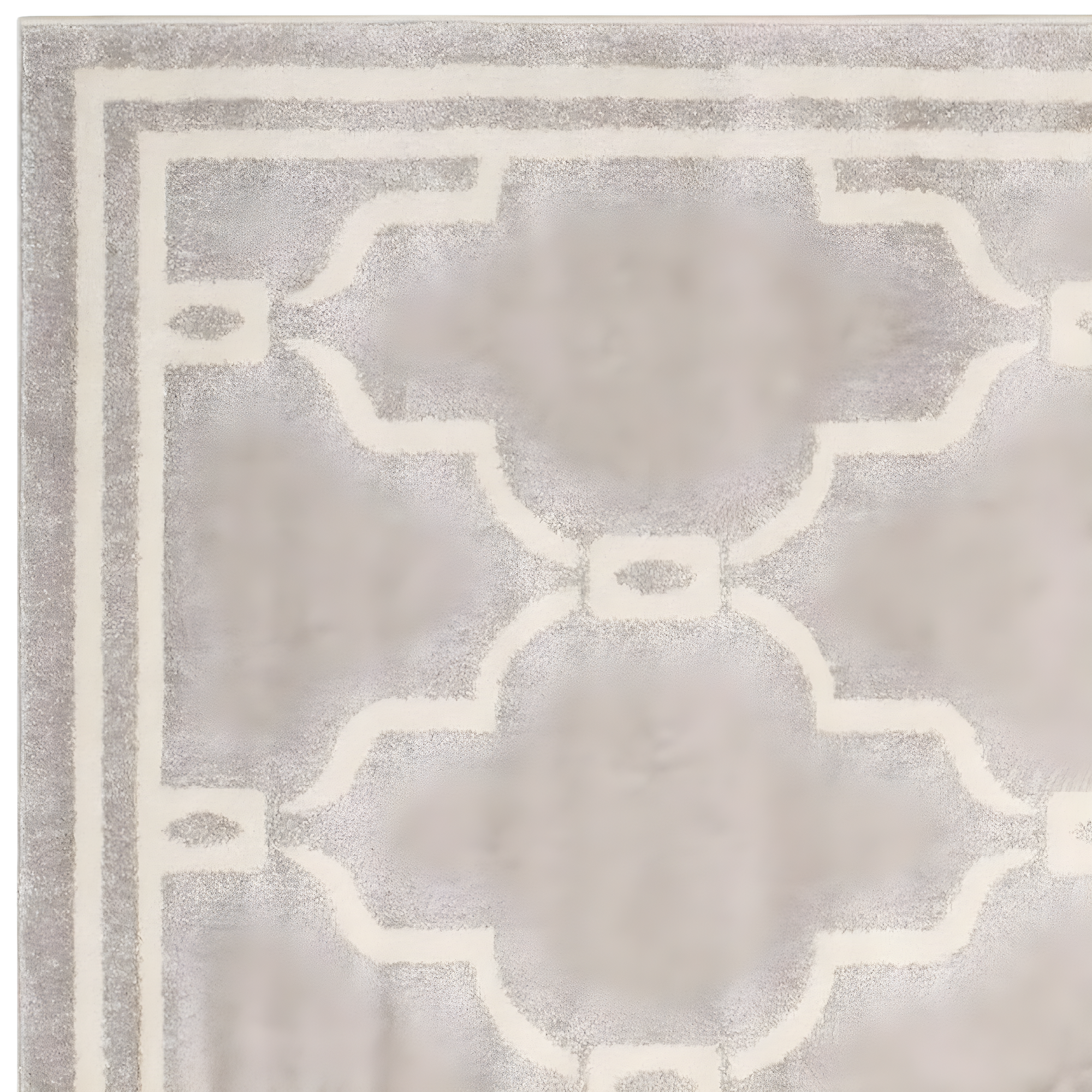 Amherst AMT414 Power Loomed Indoor Area Rug - Light Grey/Ivory - 9'x9' - Safavieh