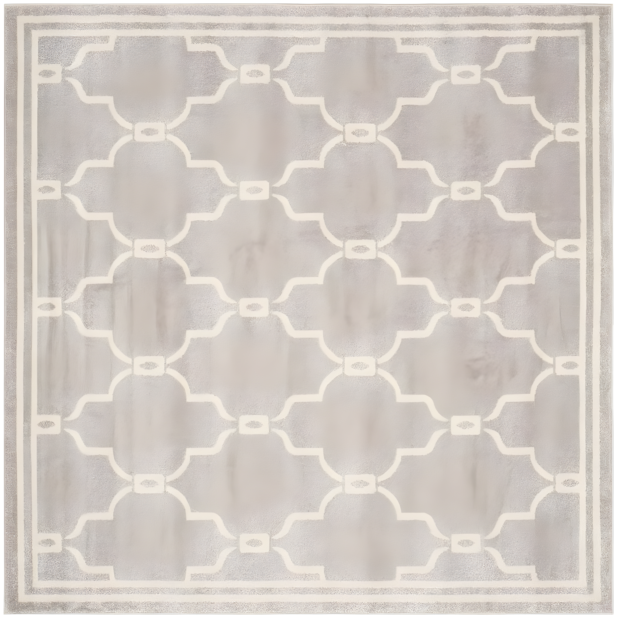 Amherst AMT414 Power Loomed Indoor Area Rug - Light Grey/Ivory - 9'x9' - Safavieh