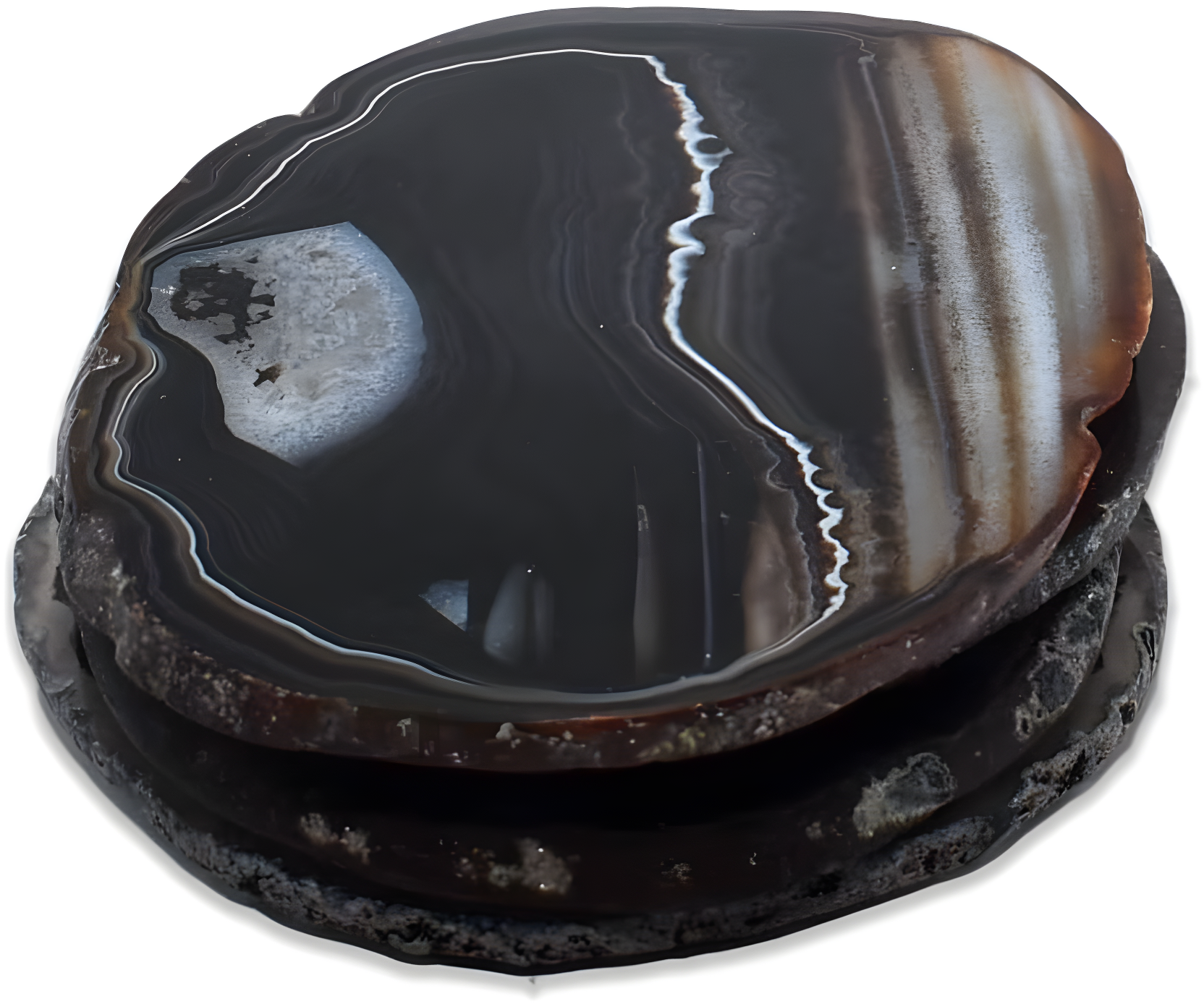 Agate 4 Piece Coaster Set (Set of 4)