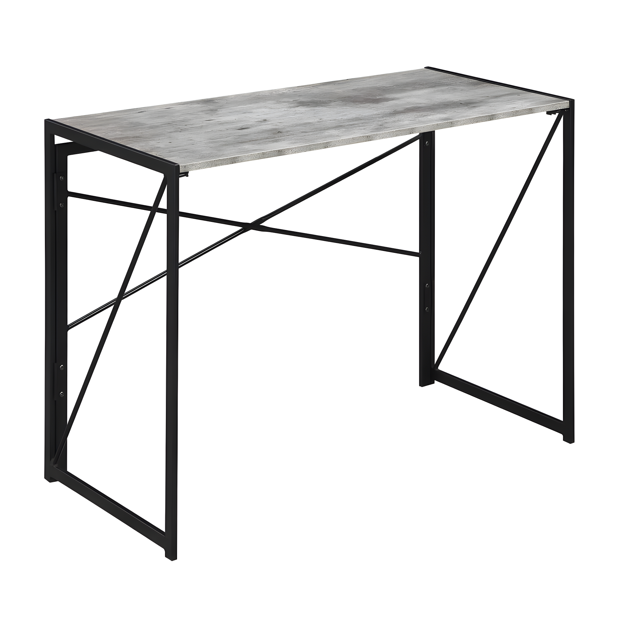 Convenience Concepts 29.50 inches Tall Xtra Folding Desk, Faux Birch/Black, All ages