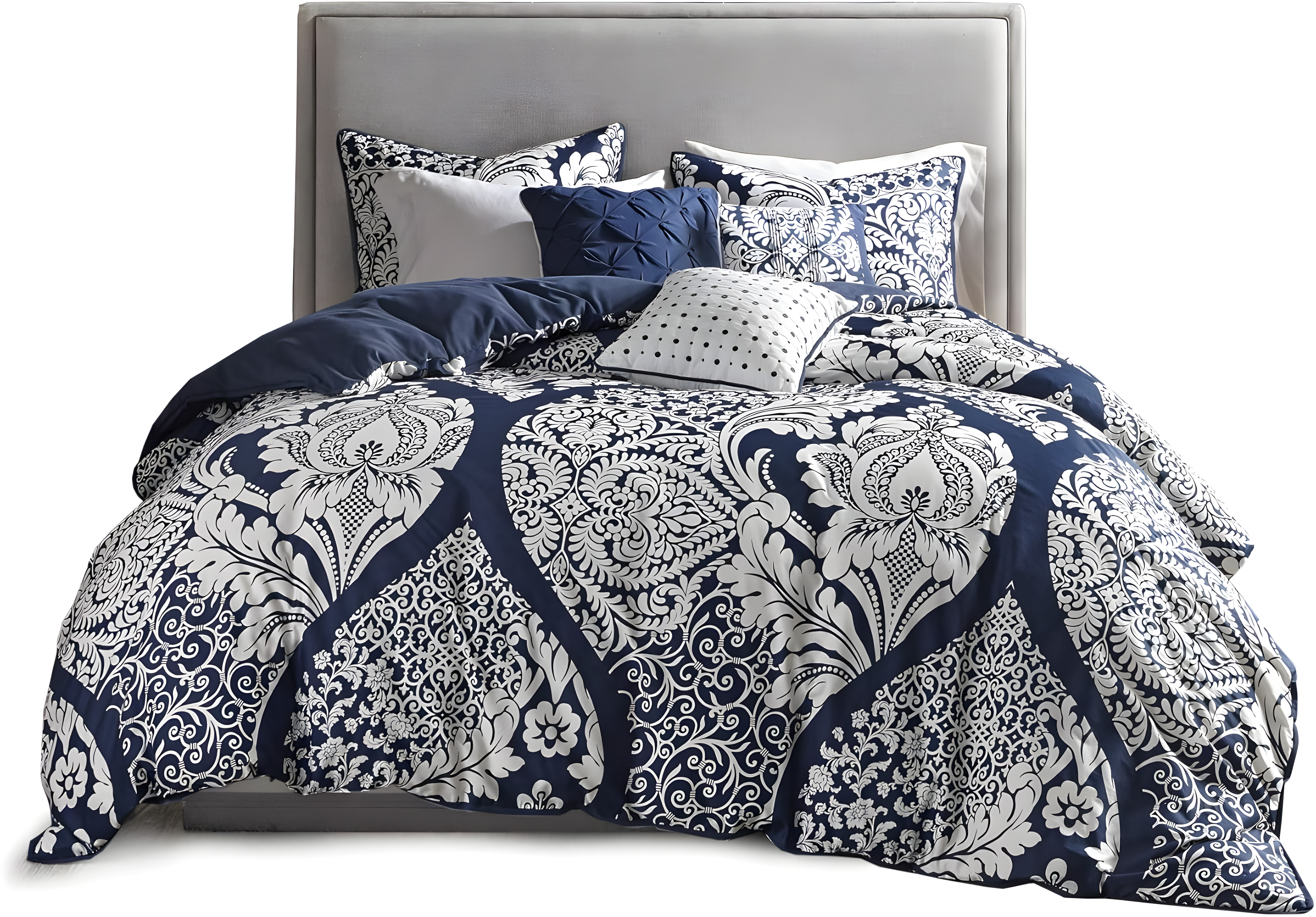 Madison Park Vienna 7 Piece Cotton Printed Comforter Set