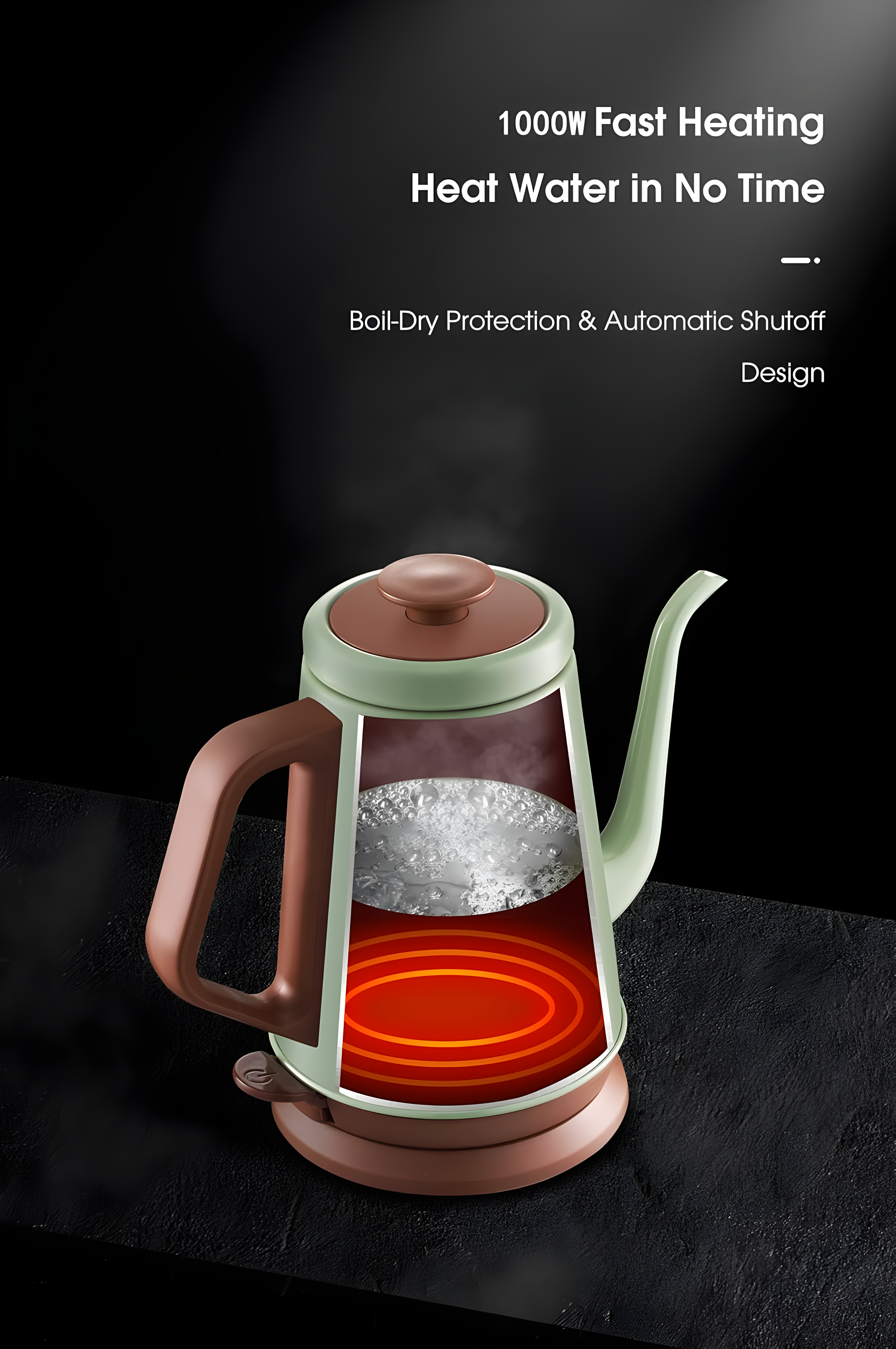 SEGUIRA SEGUIRA Stainless Steel Electric Tea Kettle