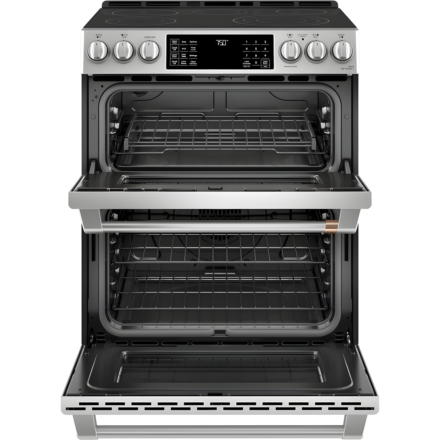 Café Café 30" 6.7 cu. ft. Smart Slide-in Electric Range with Convection and Radiant Cooktop CES750P2MS1