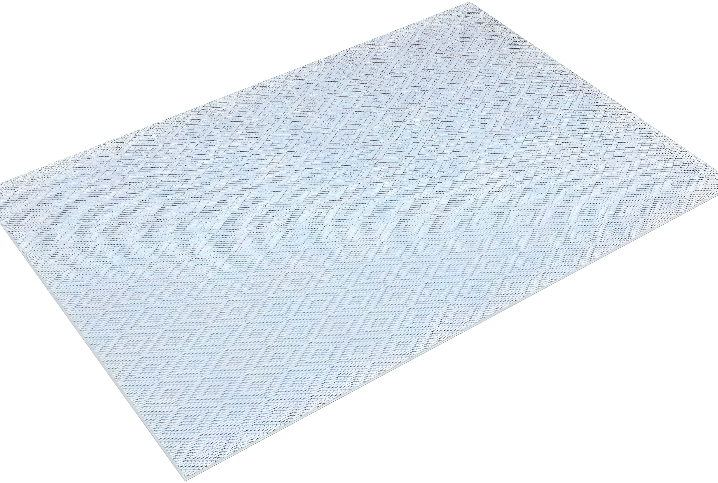 6'6" x 9'6" Tripoli Lydia Indoor/Outdoor Rug Blue/Cream - Home Dynamix: UV & Stain Resistant, Woven