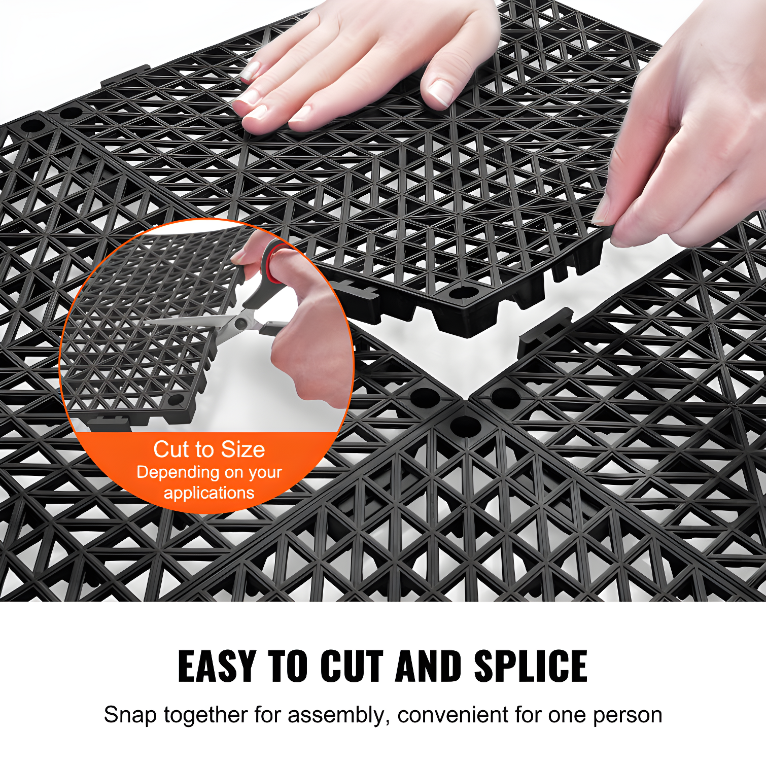 VEVOR 12" x 12" Outdoor Deck Tiles (Set of 12)