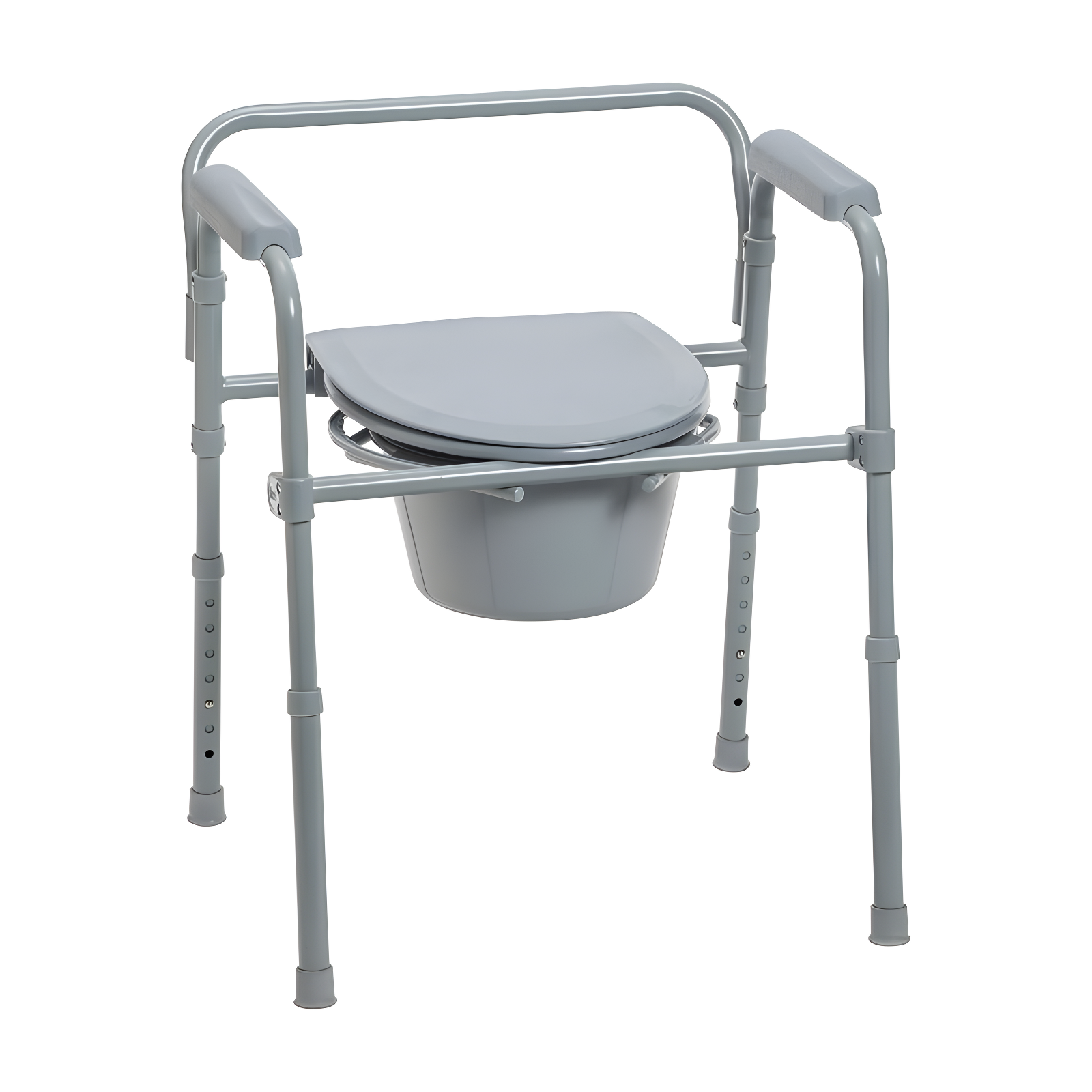 Drive Medical Steel Folding Bedside Commode