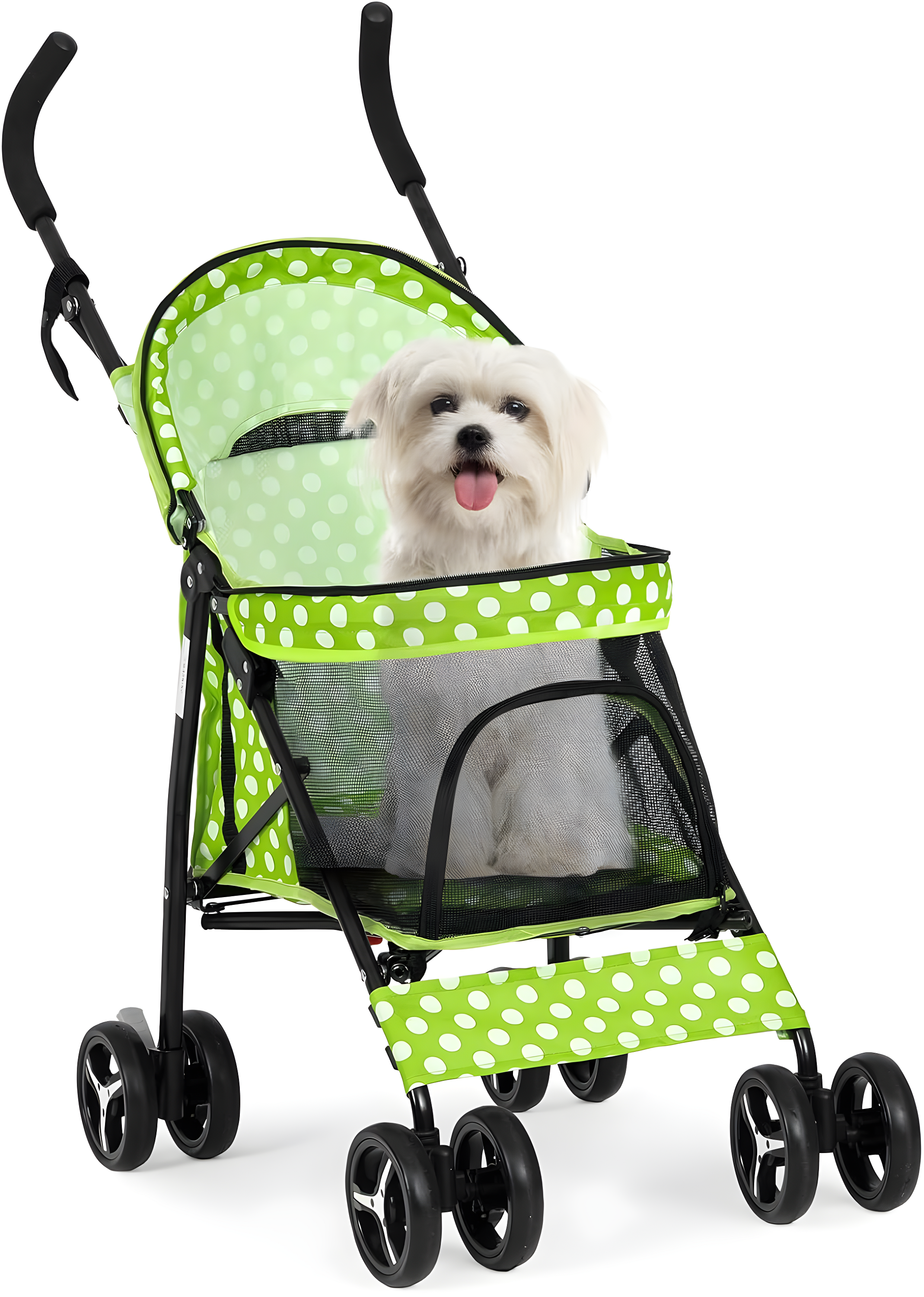 Magshion Pet Stoller Dog Cat Stoller Comfortable Lightweight Stroller With Adjustable Canopy
