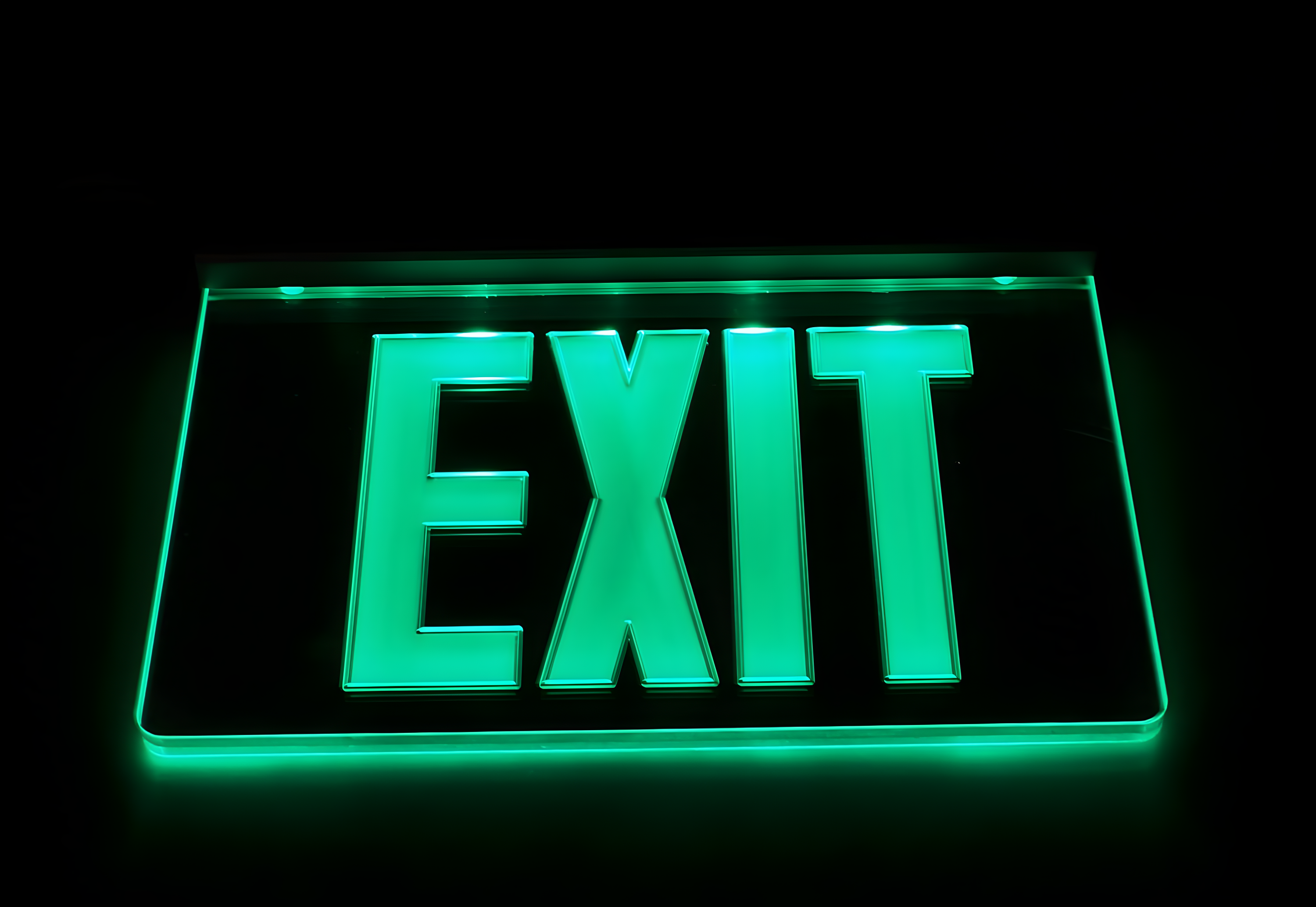 NICOR Lighting Recessed Edge-Lit LED Exit Sign | Wayfair
