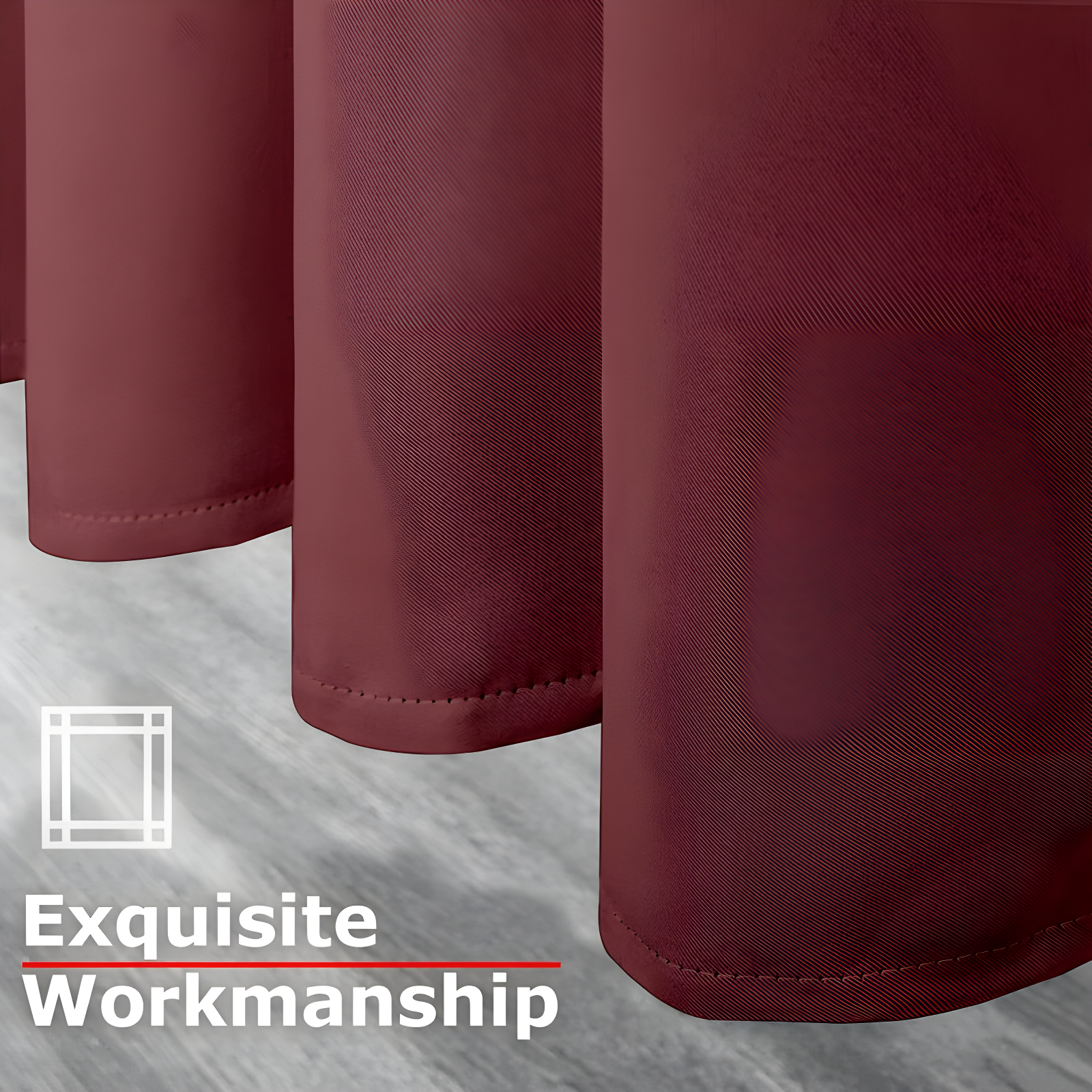 Ample Decor Polyester Blackout Curtain (Set of 4)