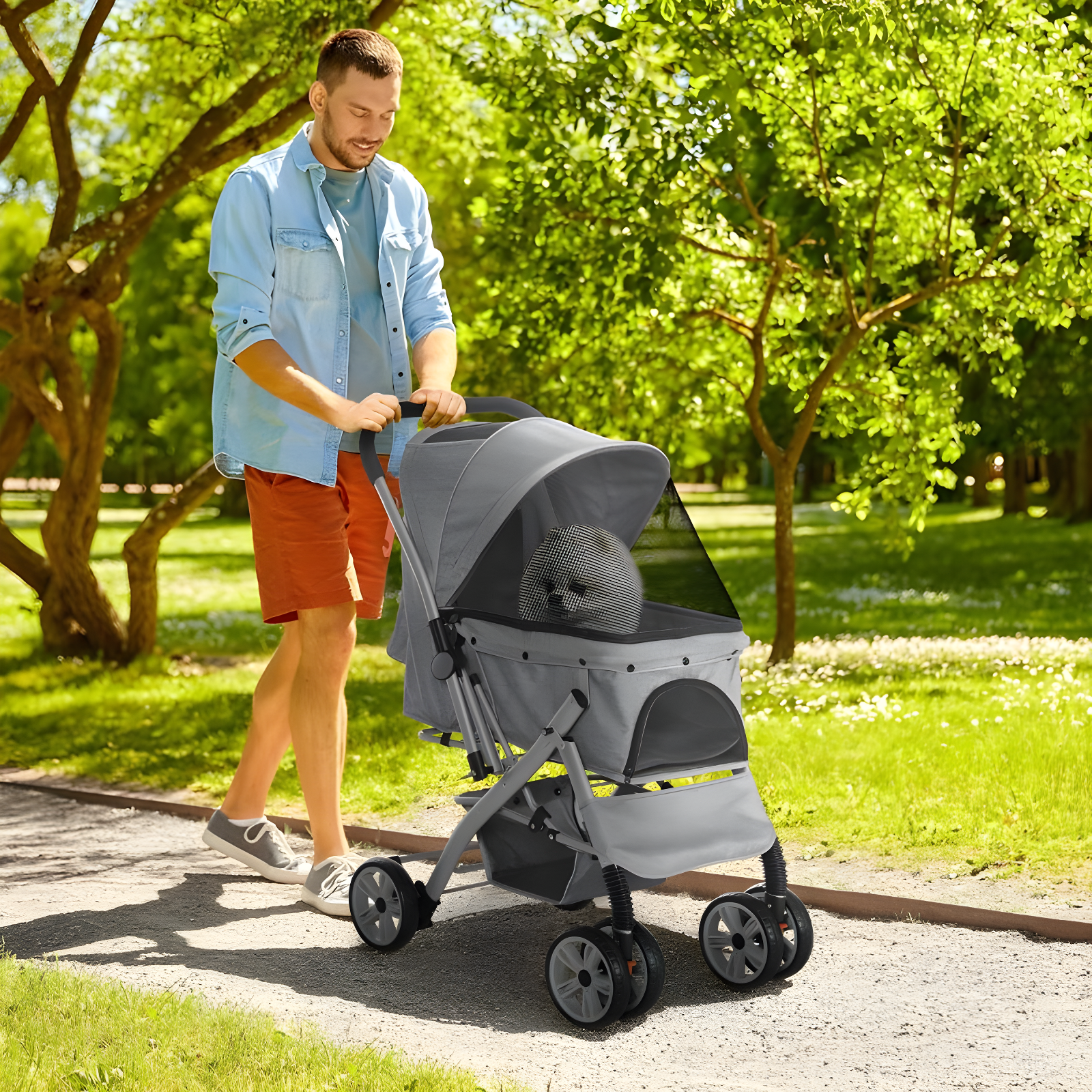 Erie Foldable Pet Stroller