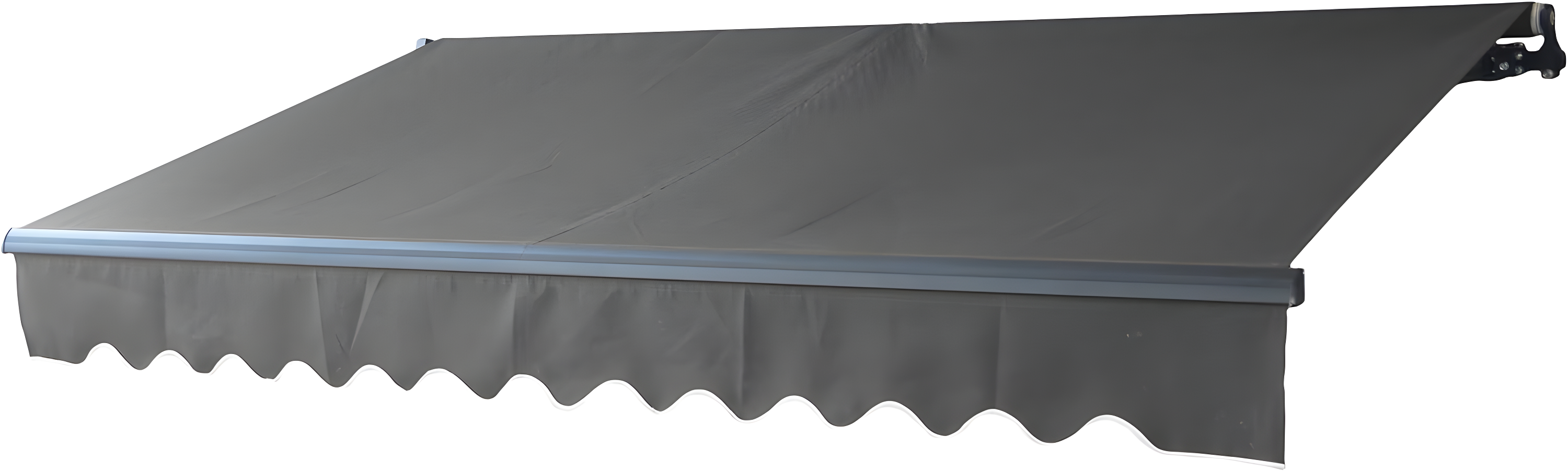 Motorized Retractable Patio Awning- Black Frame