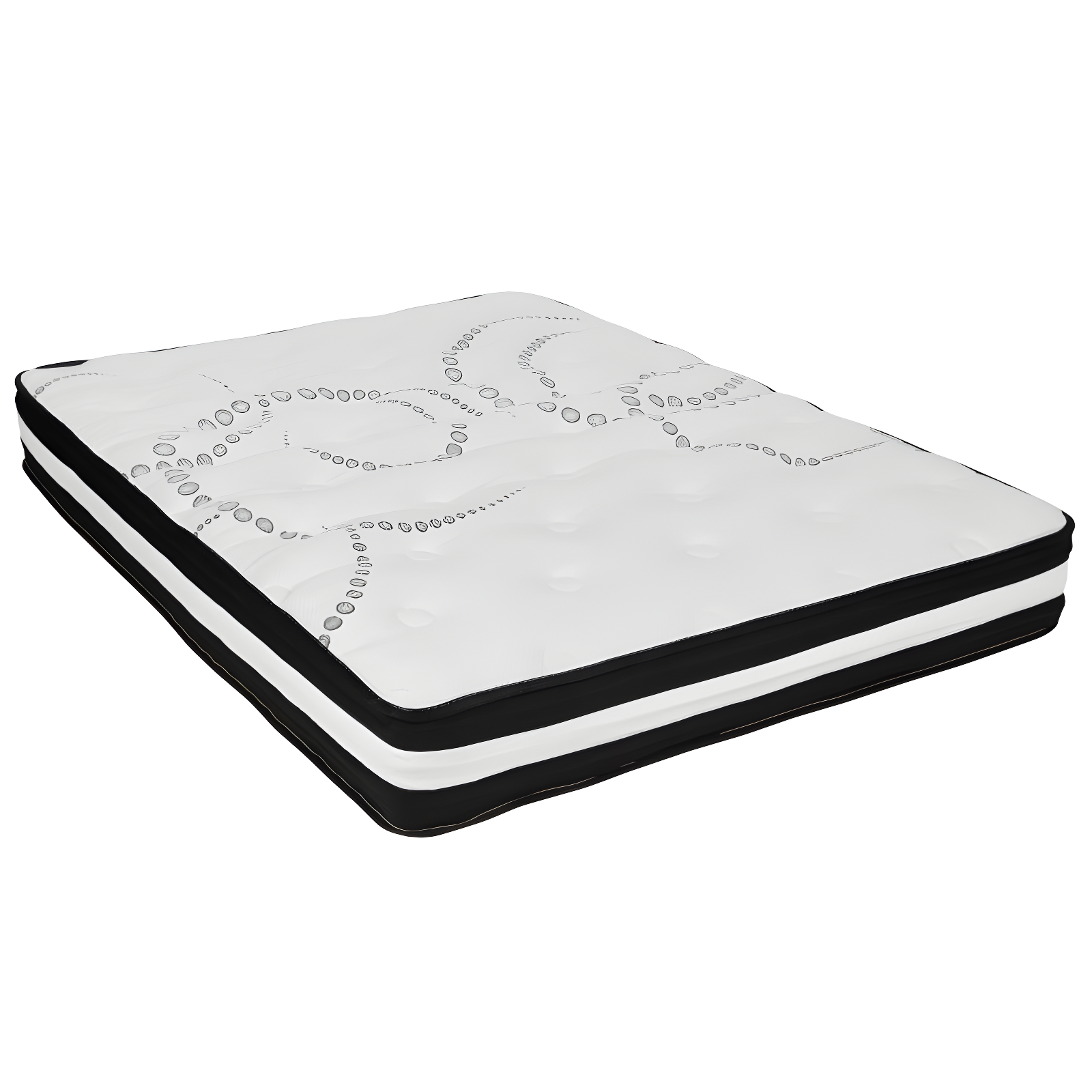 Merrick Lane 10 Inch Hybrid Full Size Mattress CertiPUR-US Certified Foam & Pocket Spring Mattress in a Box
