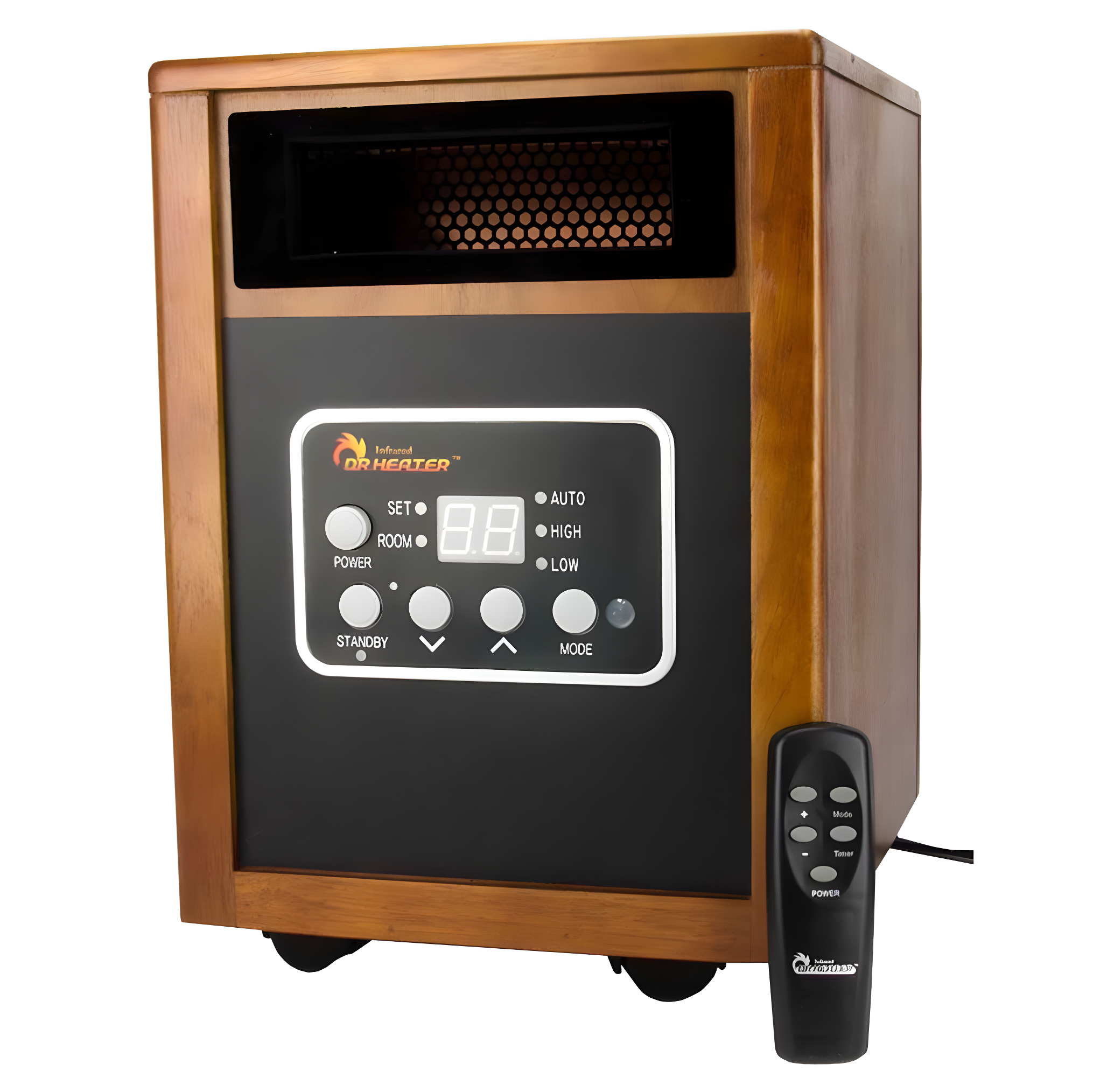 DR. INFRARED HEATER DR968 Portable Space Heater, Original, 1500-Watt, Cherry