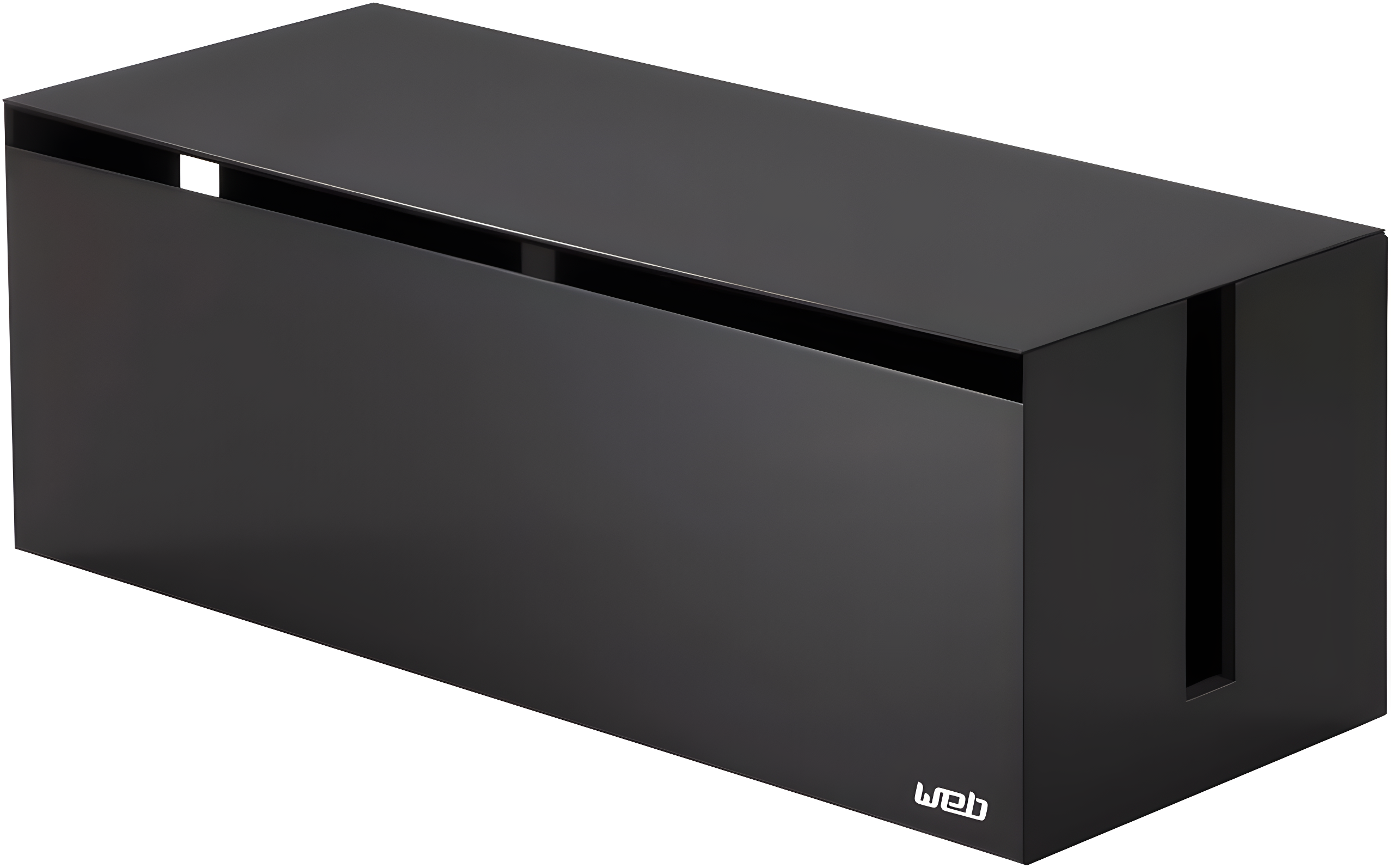 Yamazaki Home Cable Box - Outlet Cord Storage Organizer, Cover Protector, Anti-Slip Rubber Feet