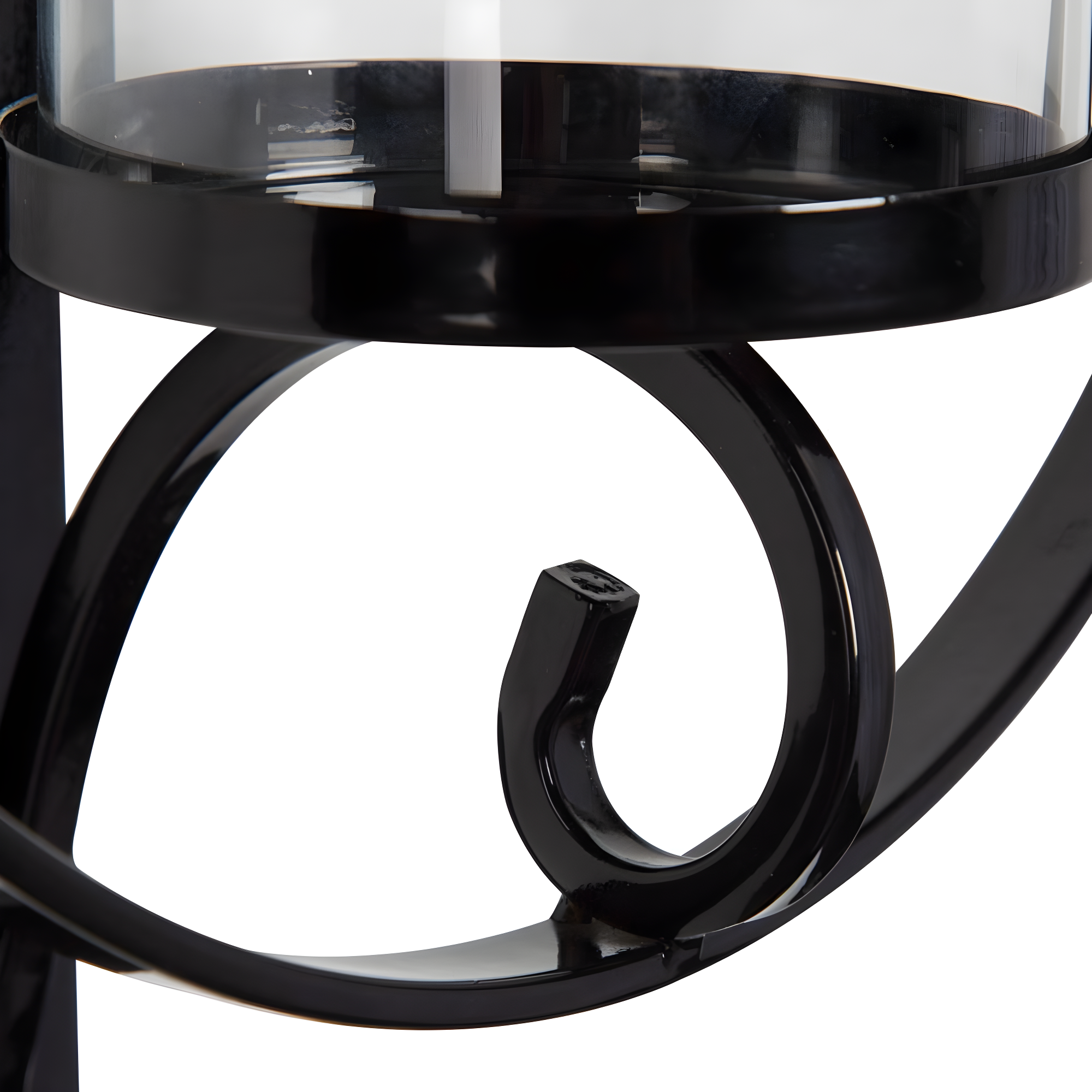 Kate and Laurel Doria Round Metal Wall Sconce, 12x22, Black